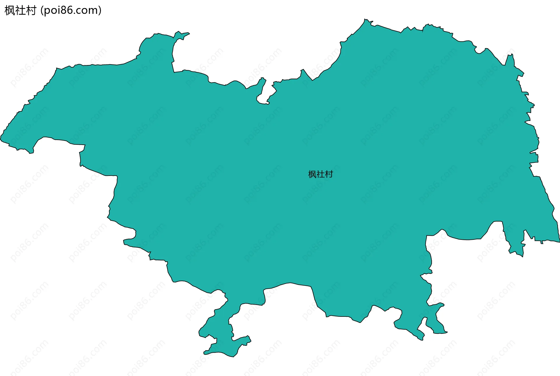 枫社村边界地图