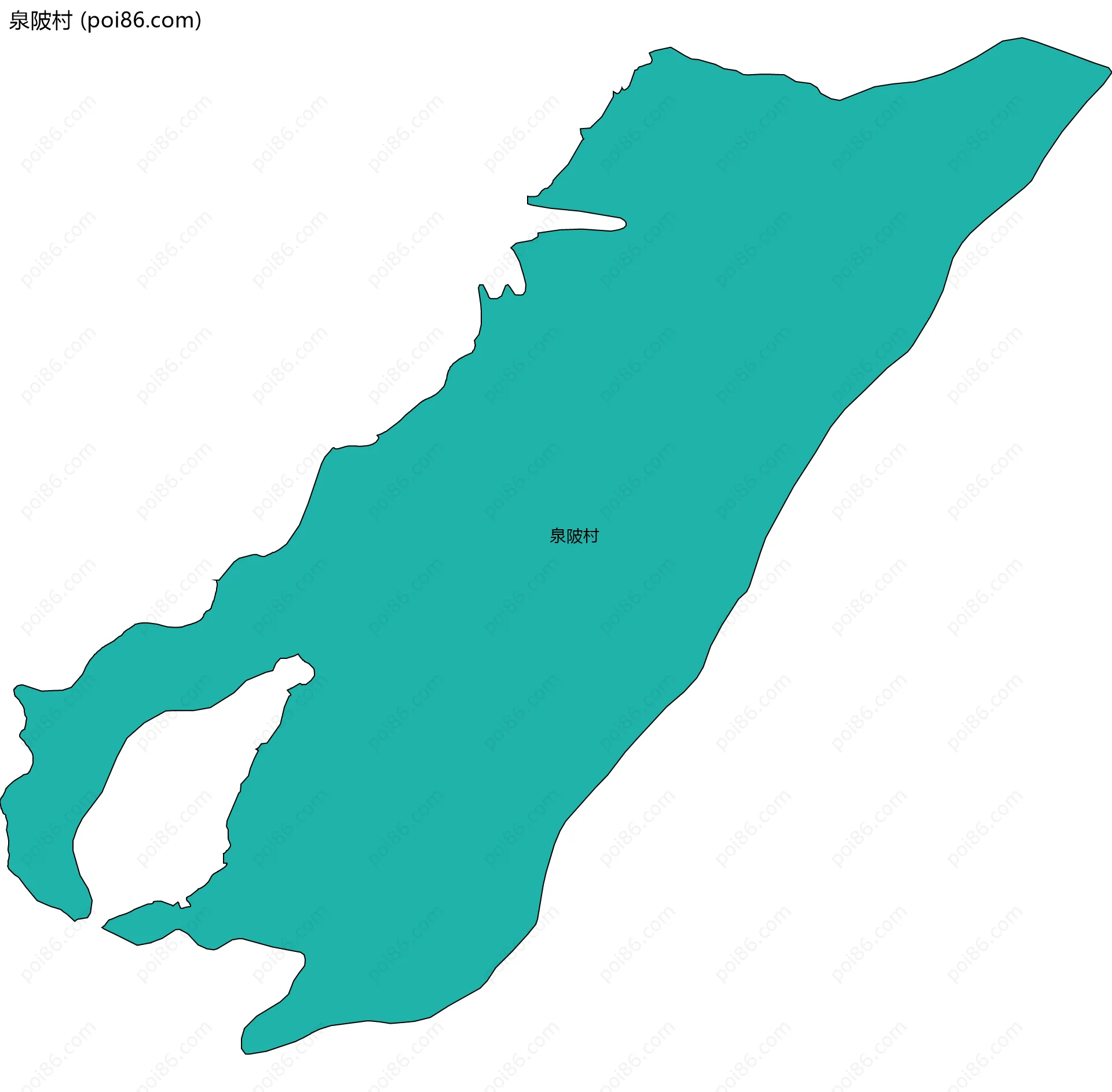 泉陂村边界地图