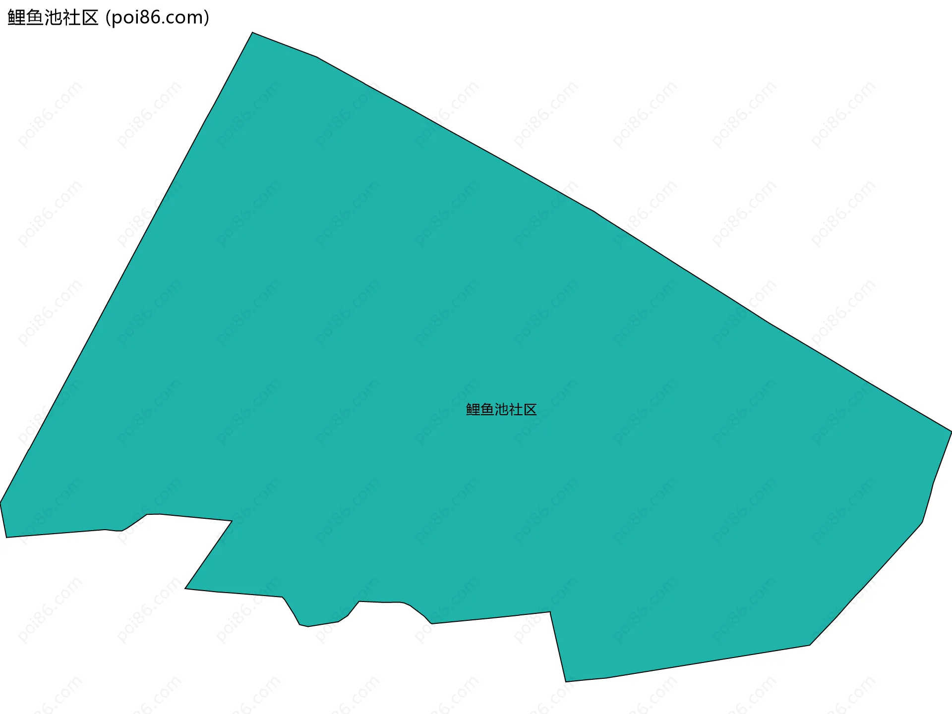鲤鱼池社区边界地图