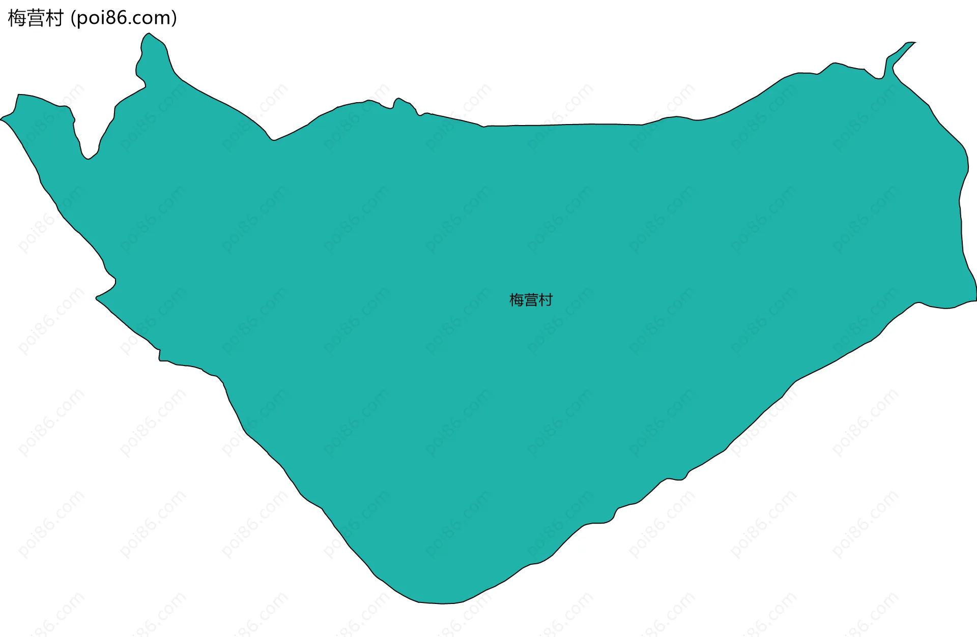 梅营村边界地图