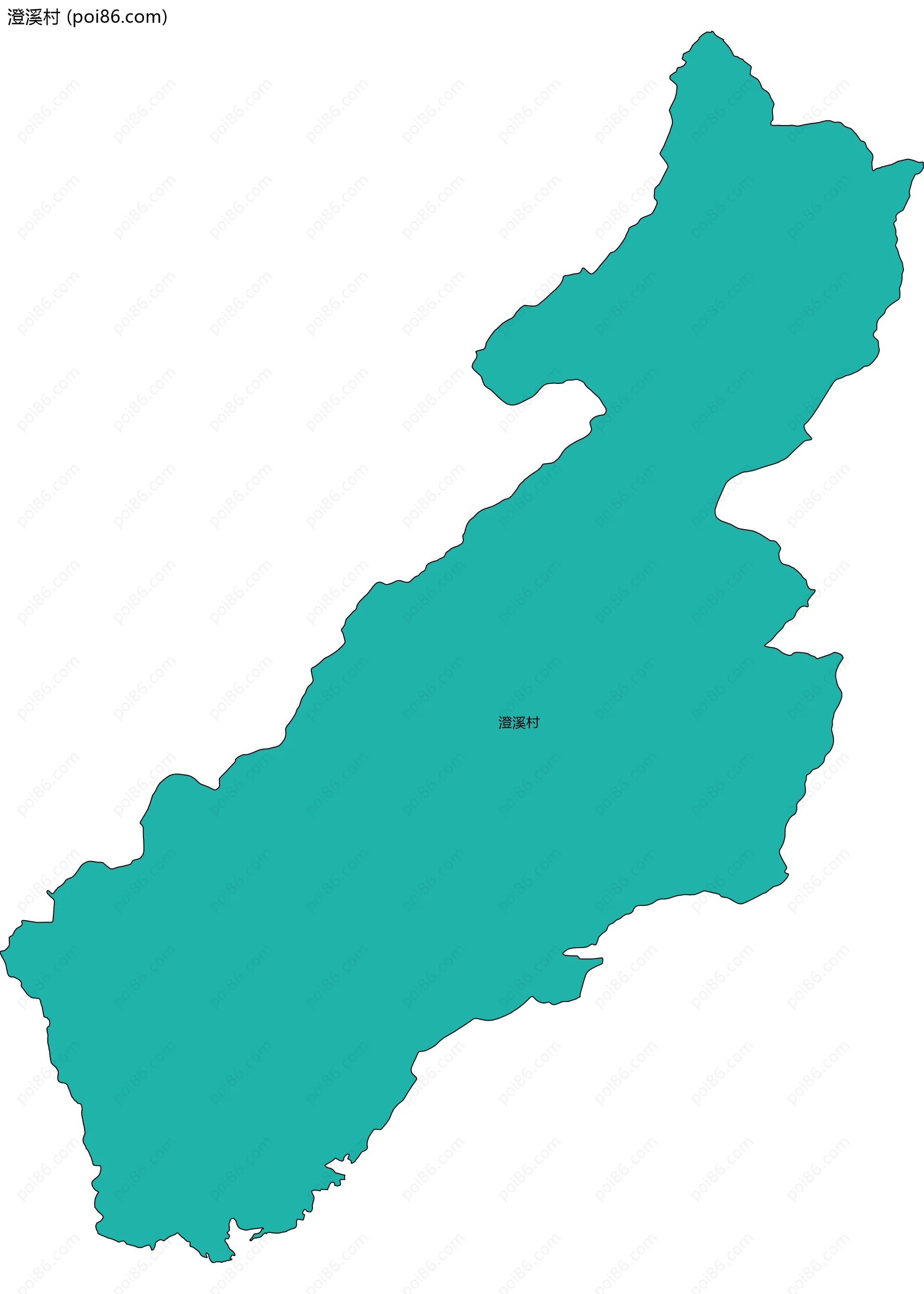 澄溪村边界地图