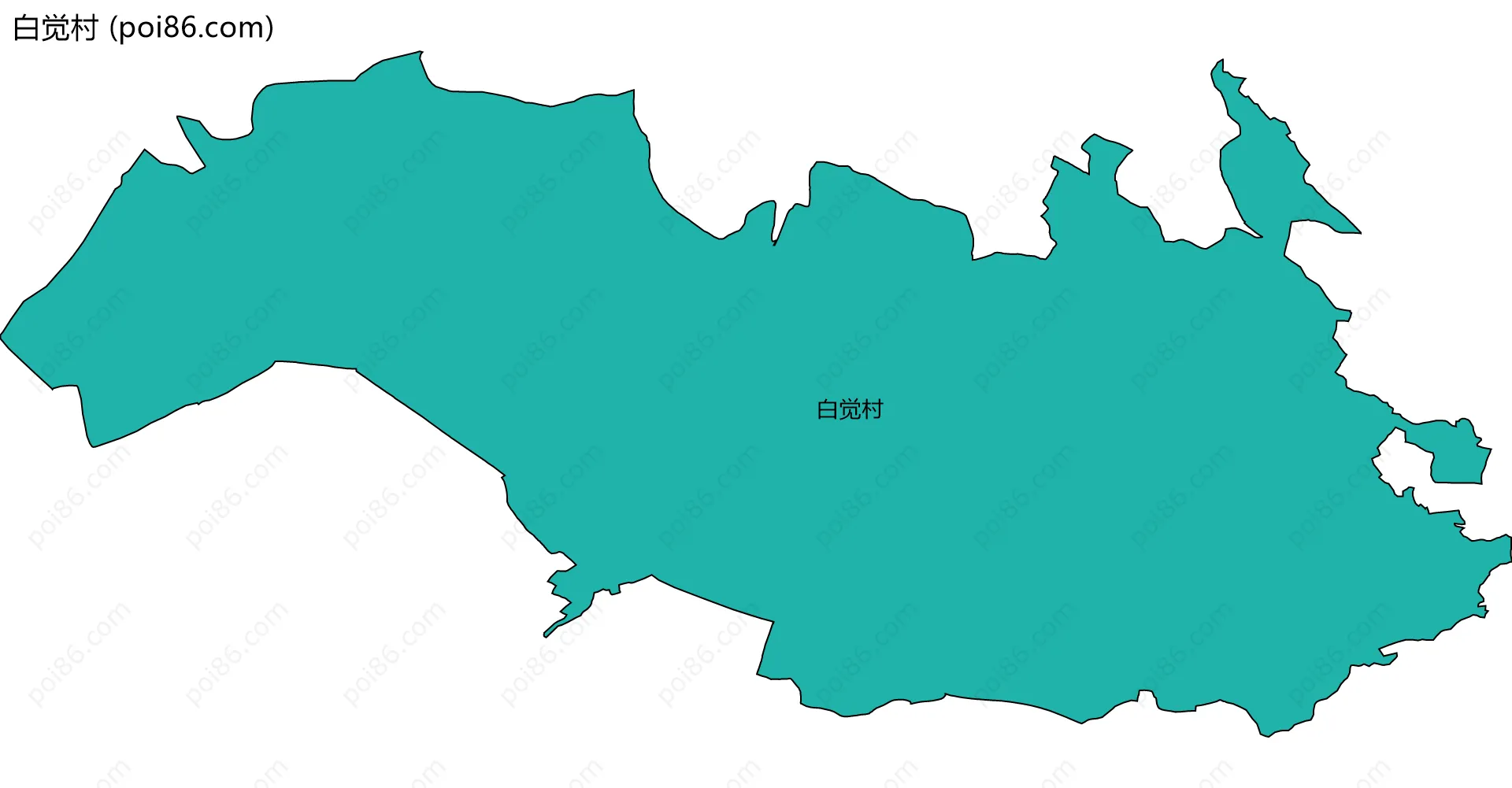 白觉村边界地图