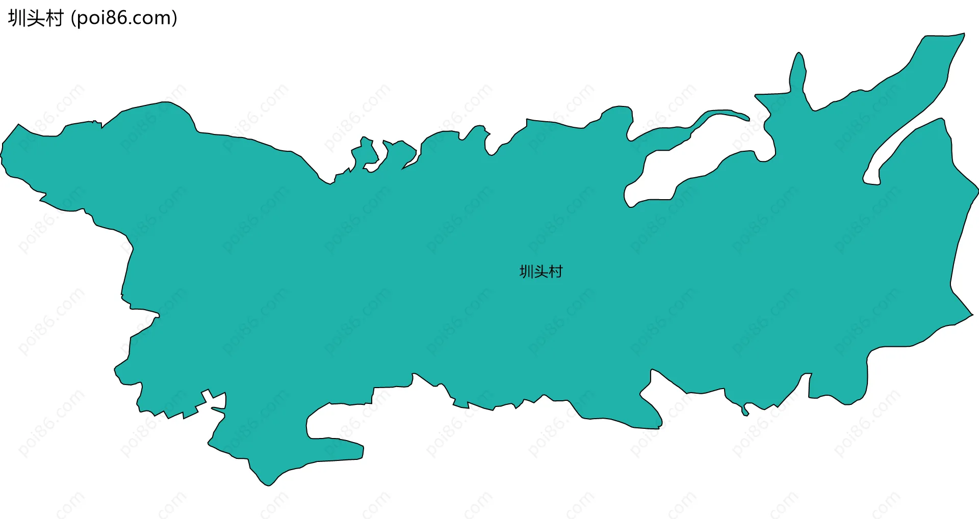圳头村边界地图