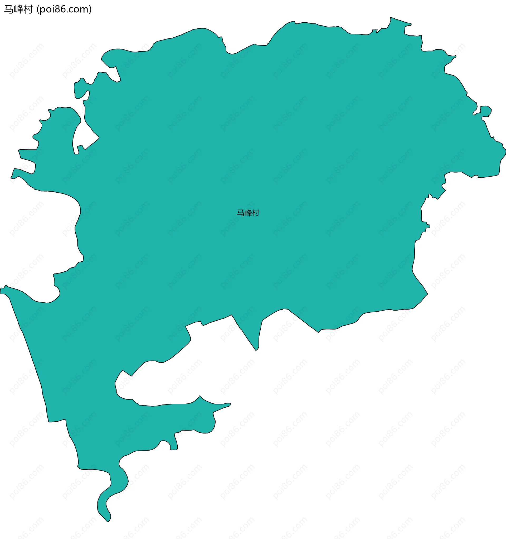 马峰村边界地图