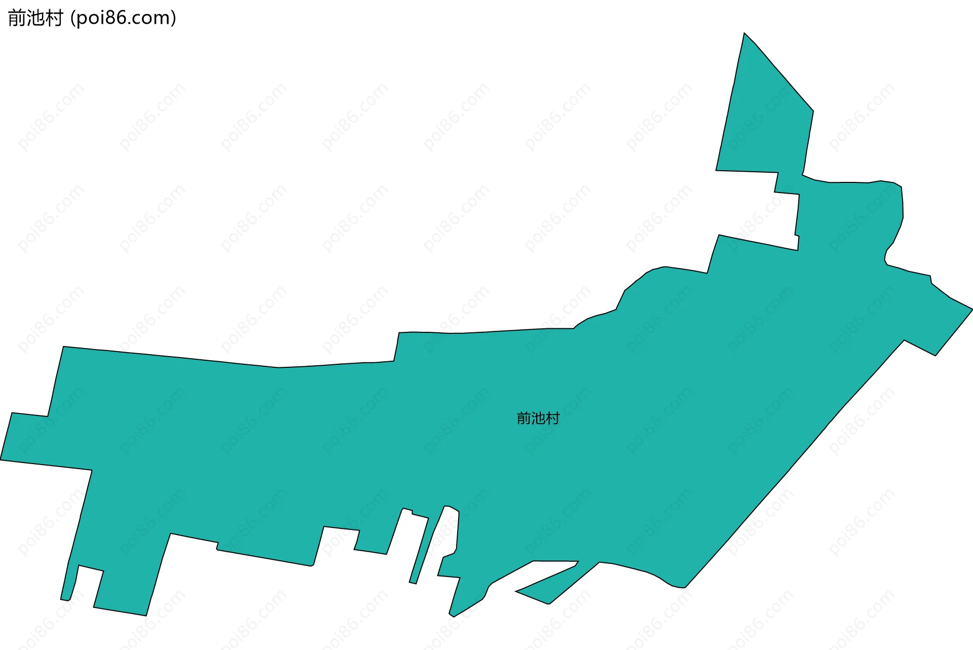 前池村边界地图