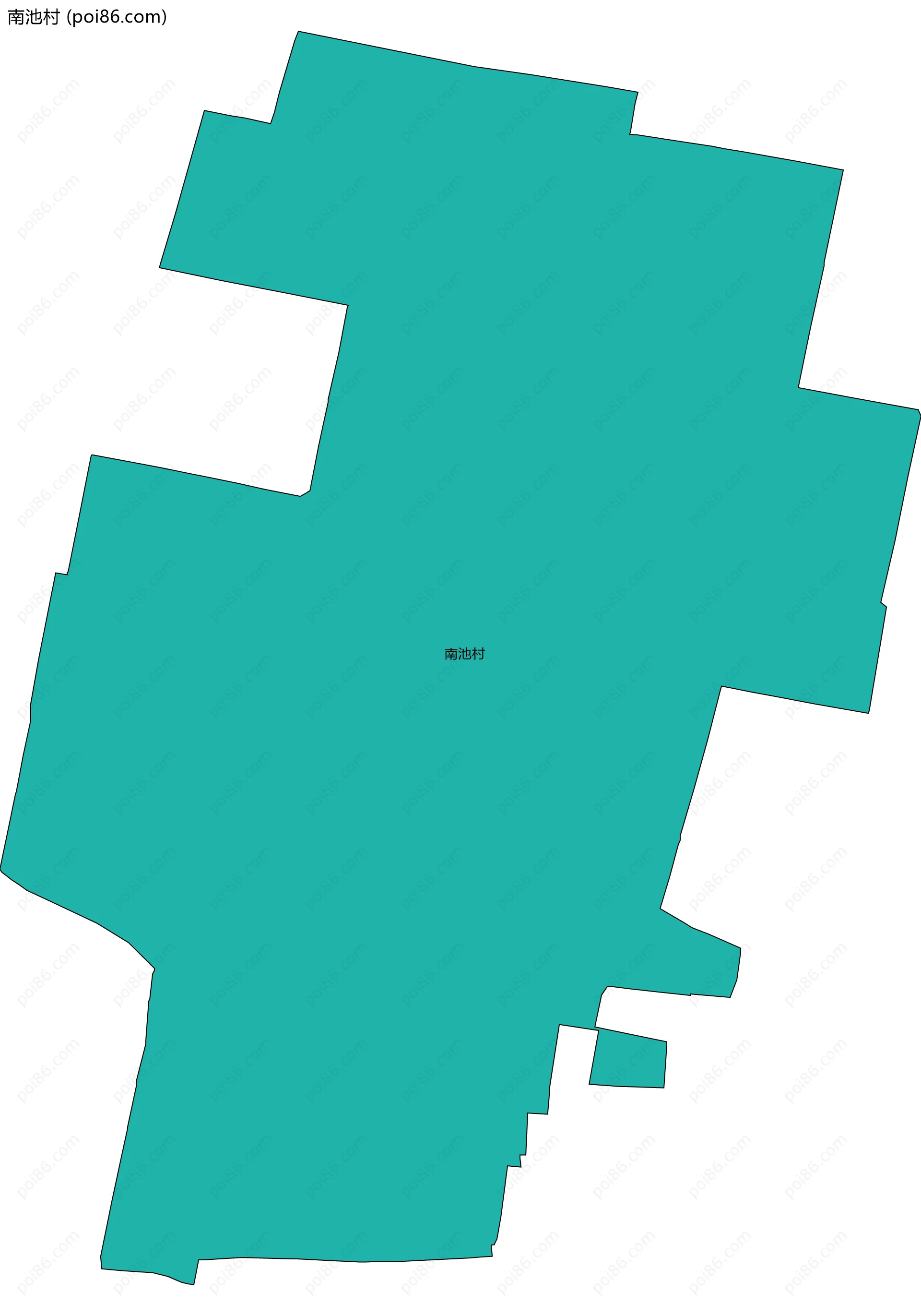 南池村边界地图