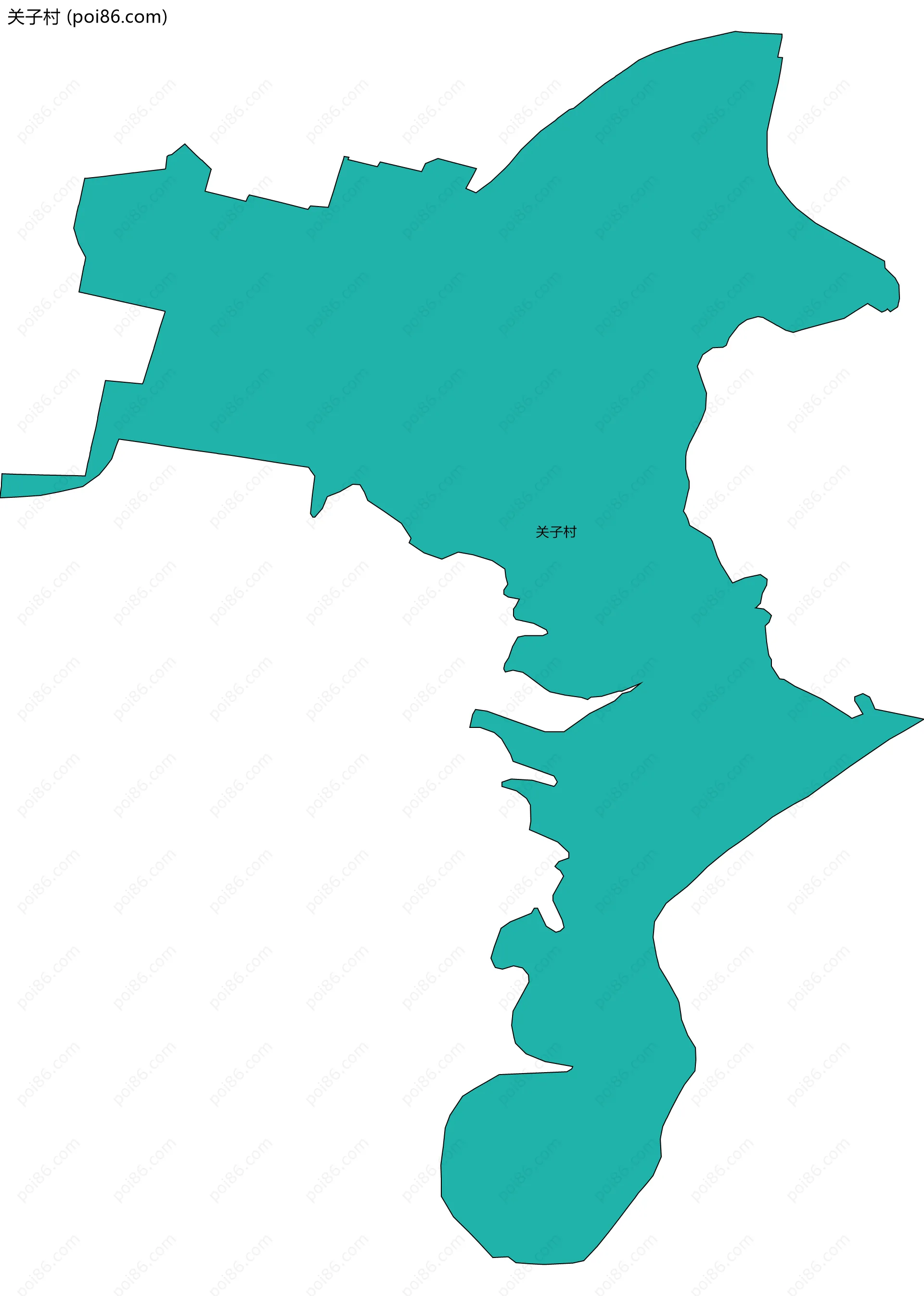 关子村边界地图