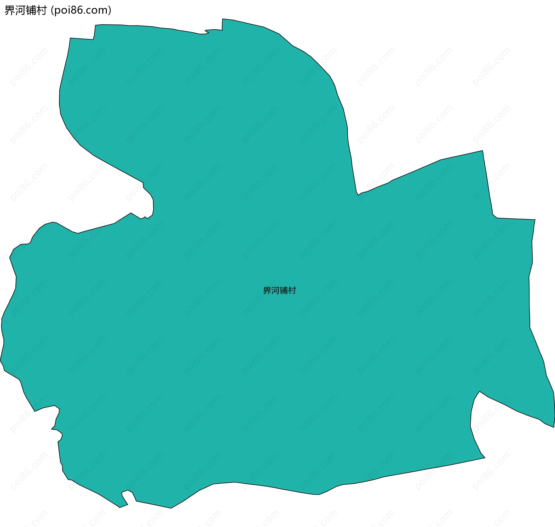 界河铺村边界地图