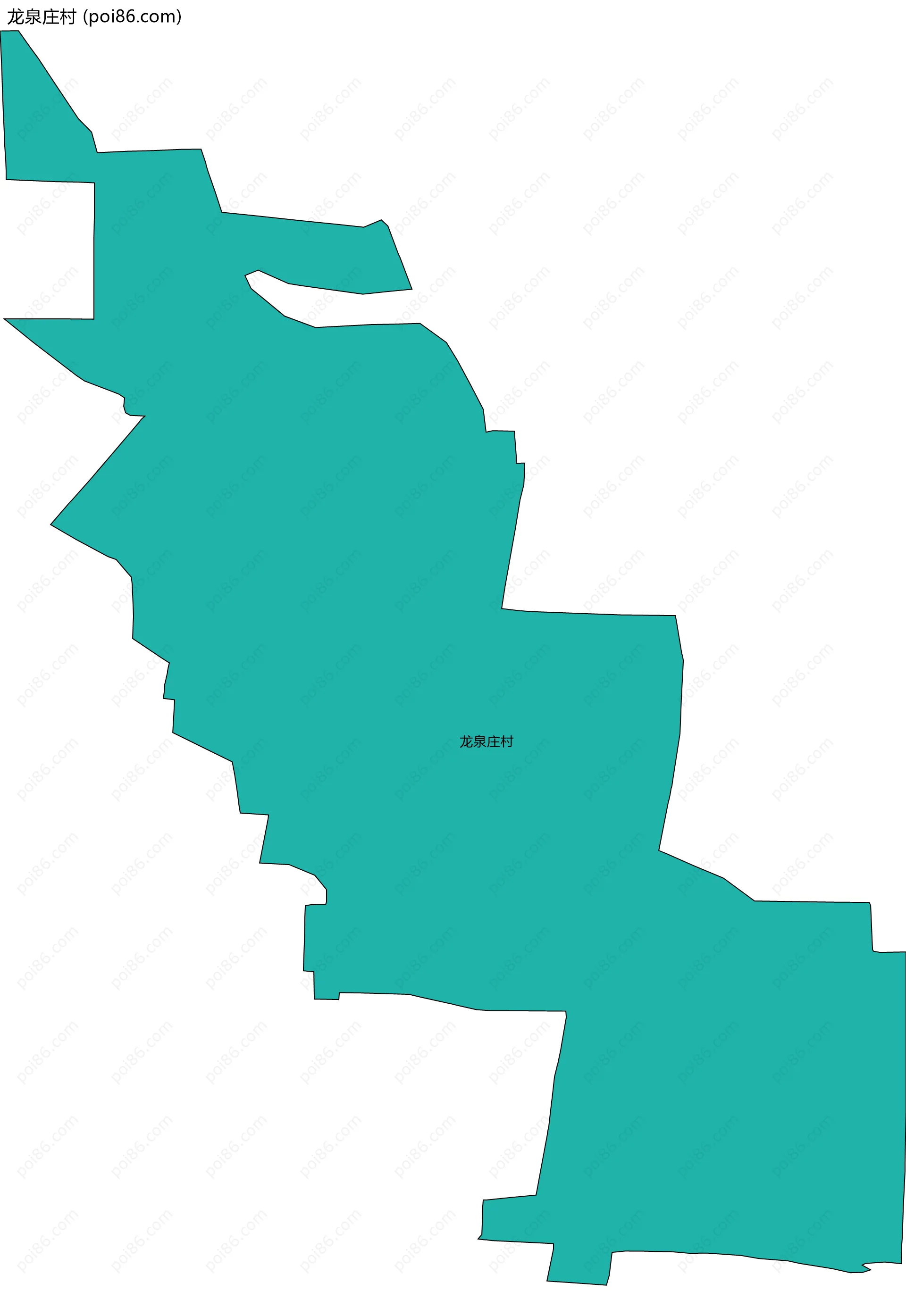 龙泉庄村边界地图