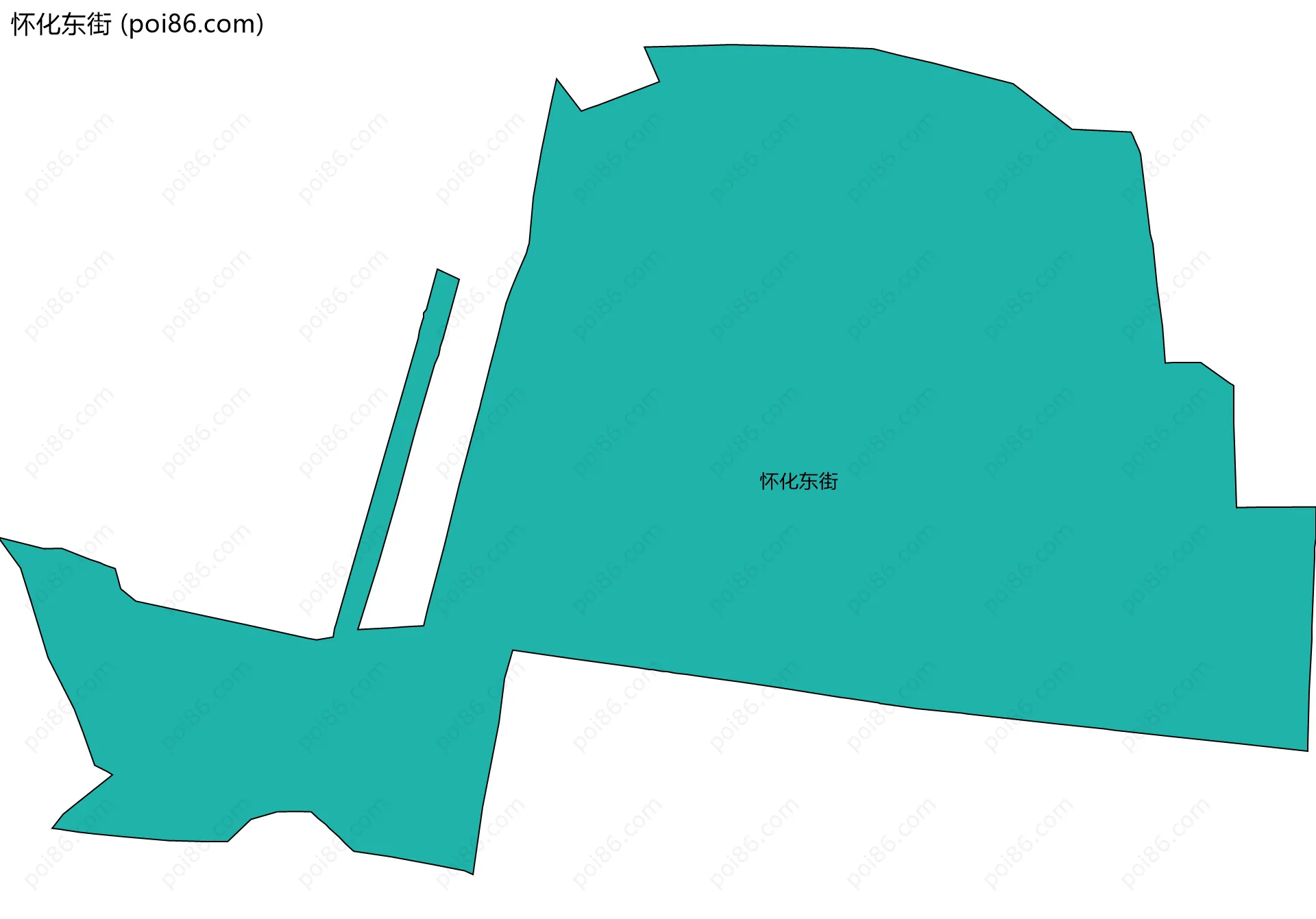 怀化东街边界地图