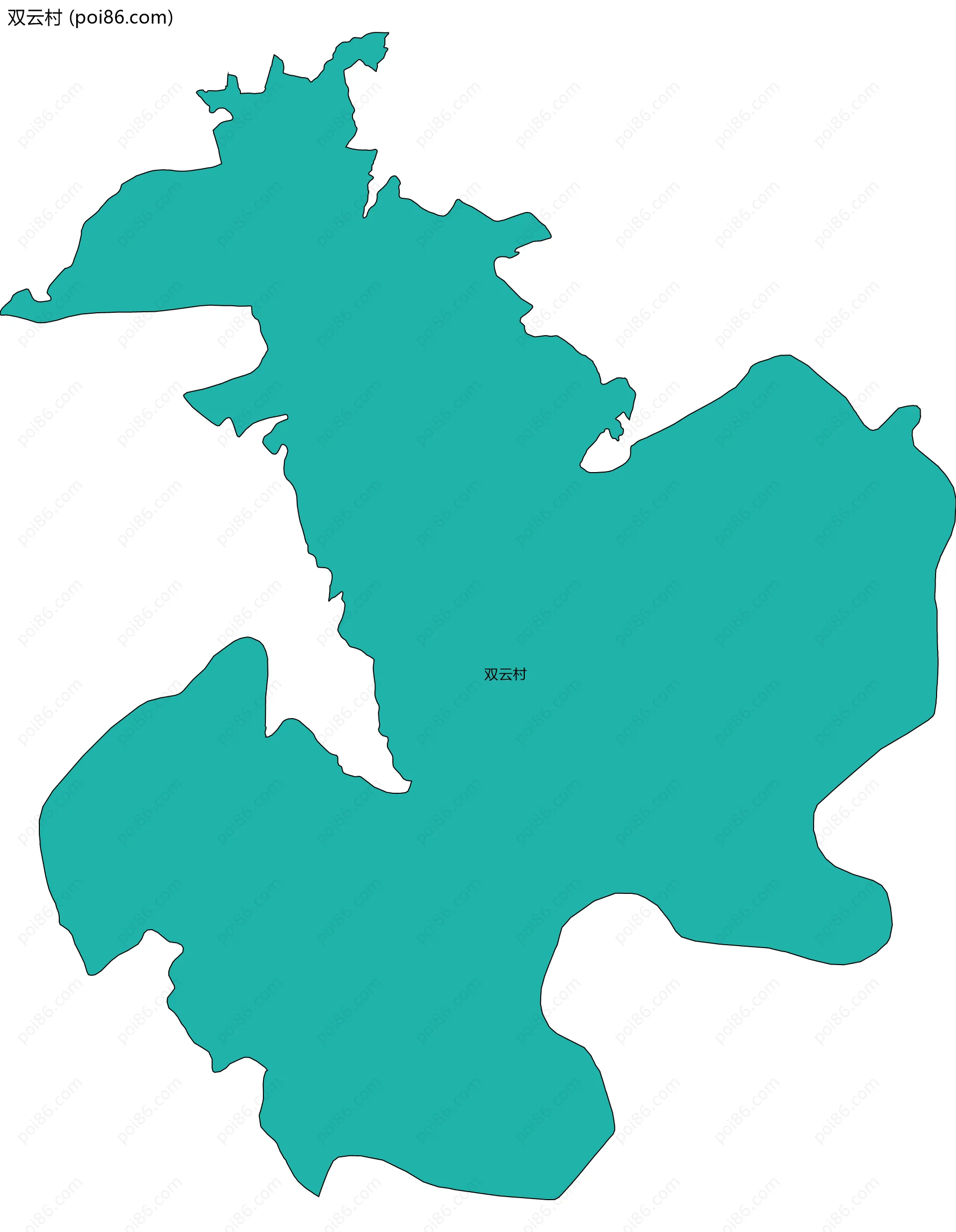 双云村边界地图