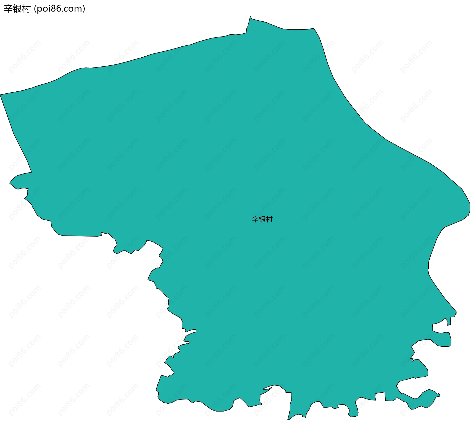 辛银村边界地图