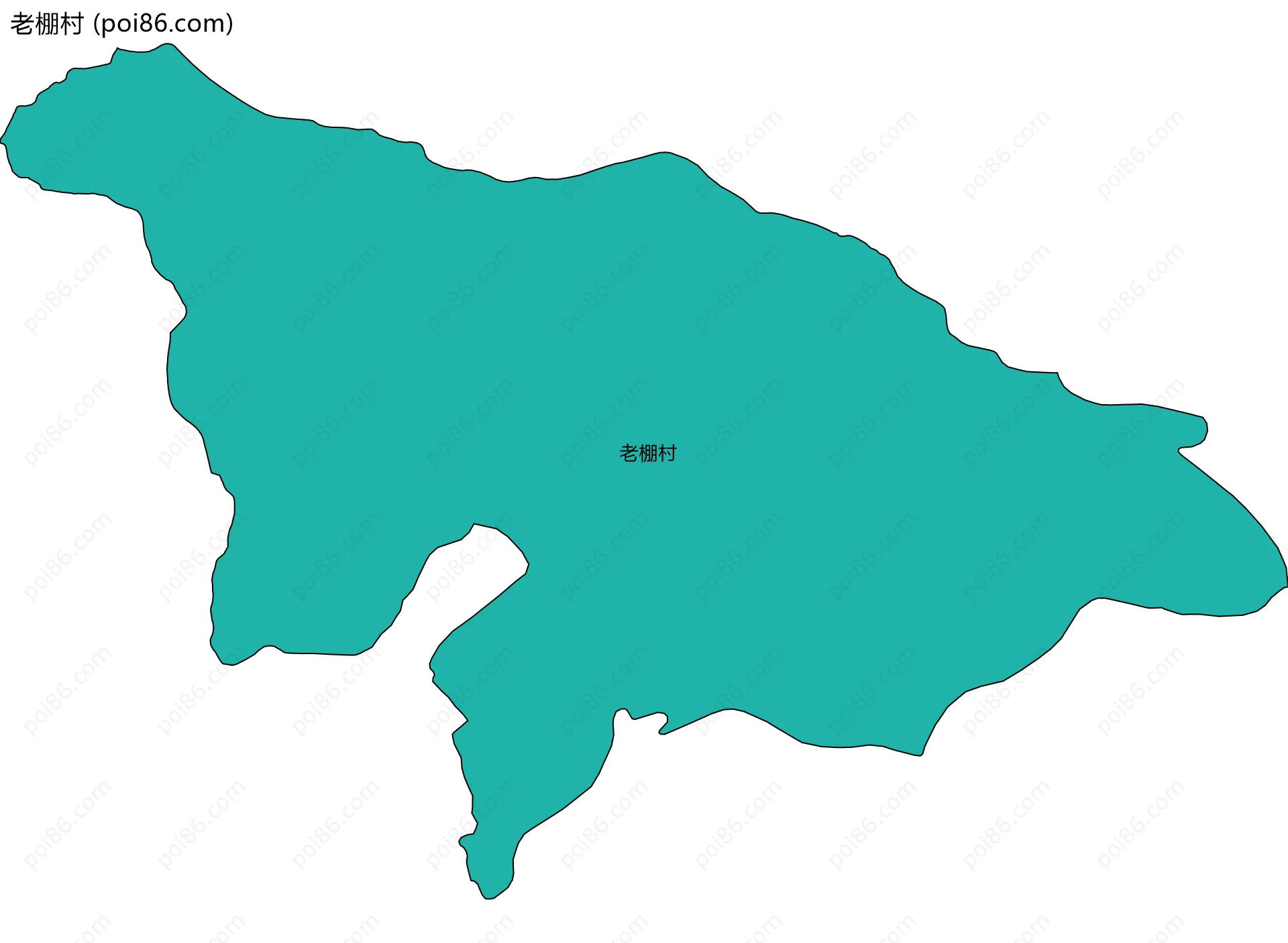 老棚村边界地图