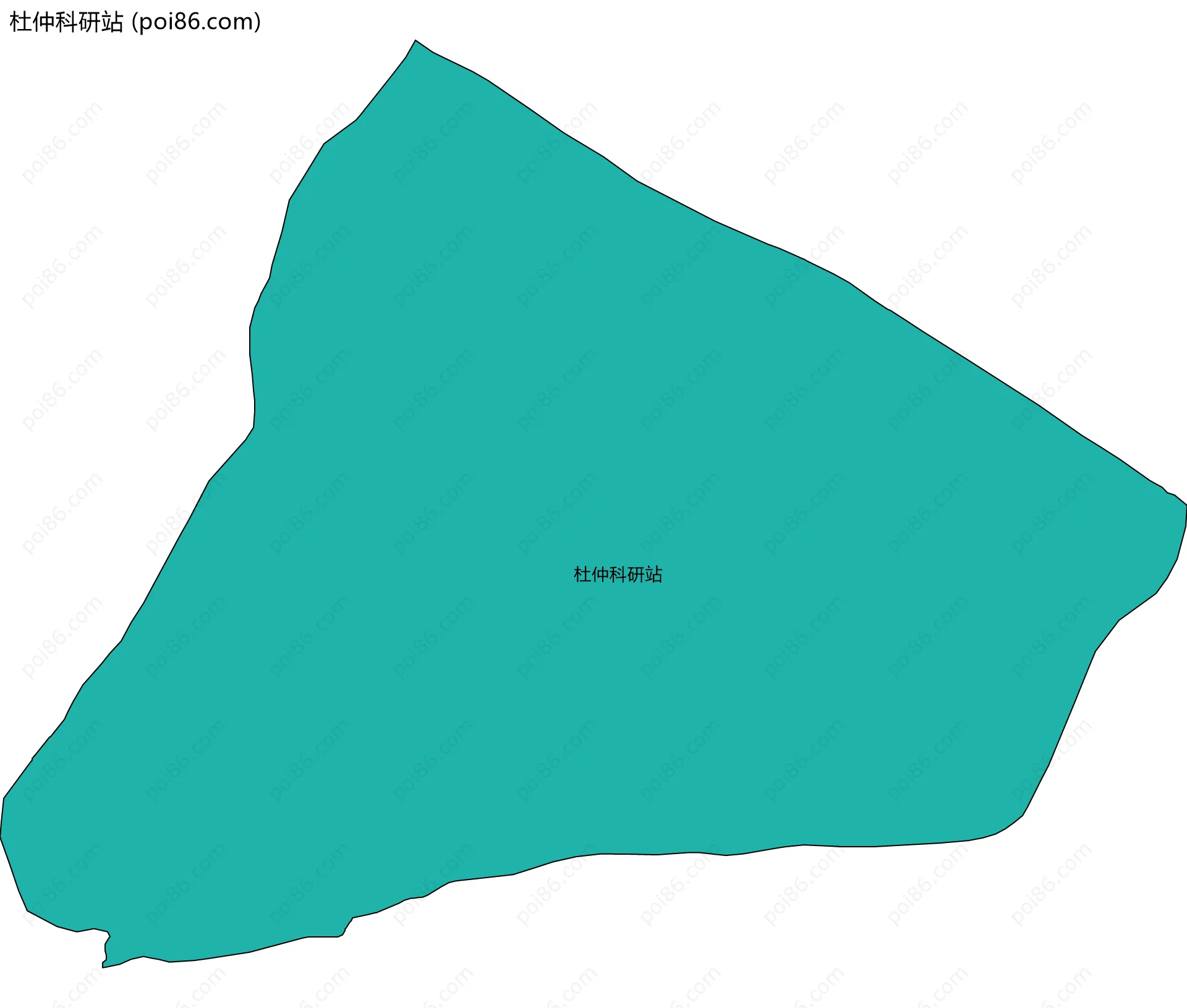 杜仲科研站边界地图