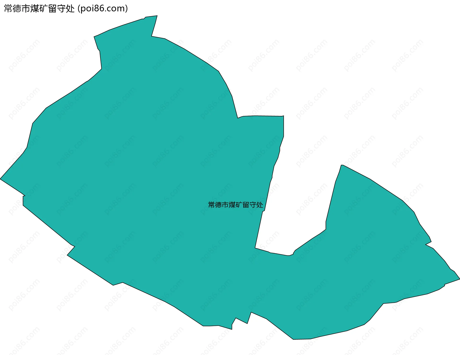 常德市煤矿留守处边界地图