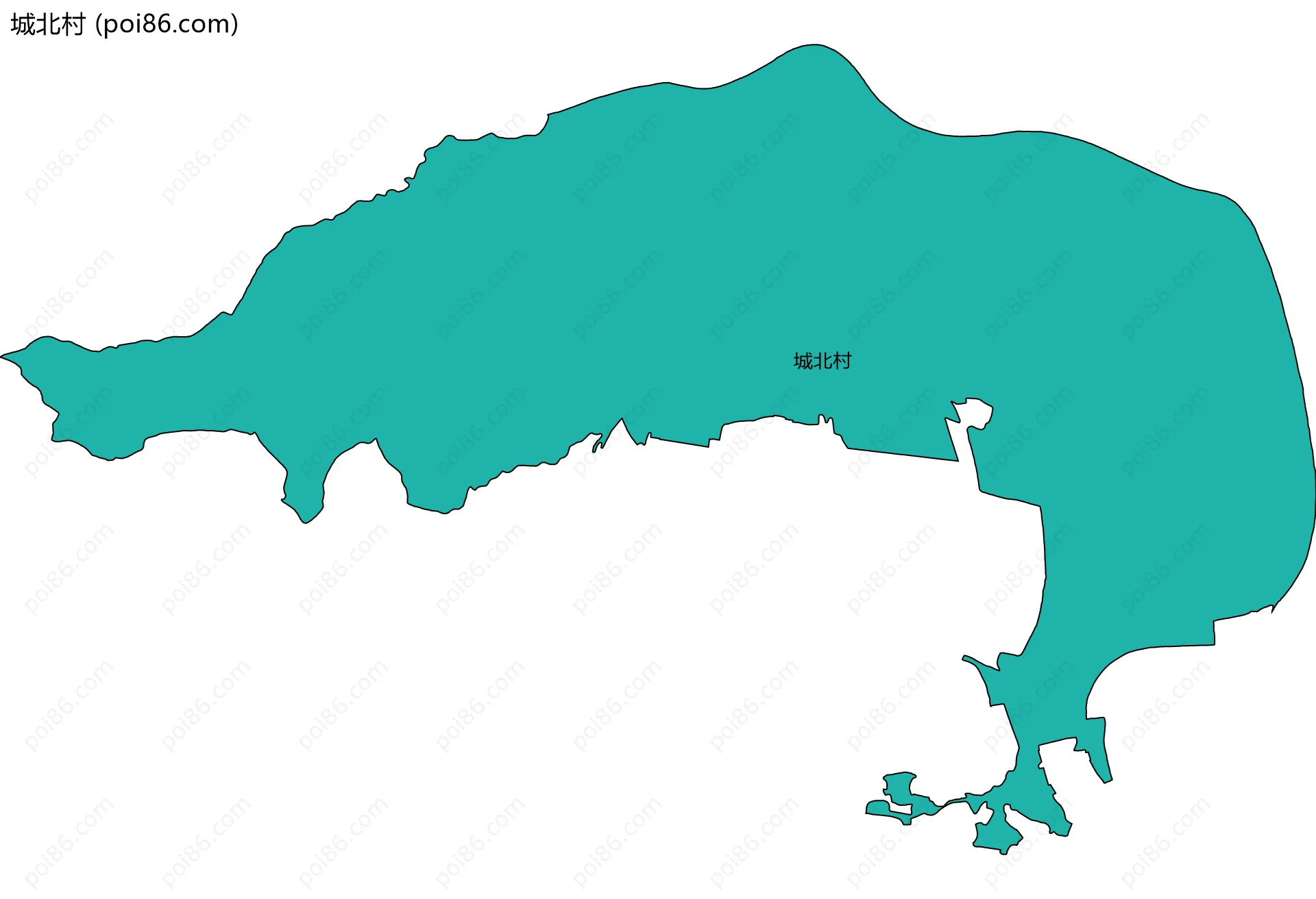 城北村边界地图