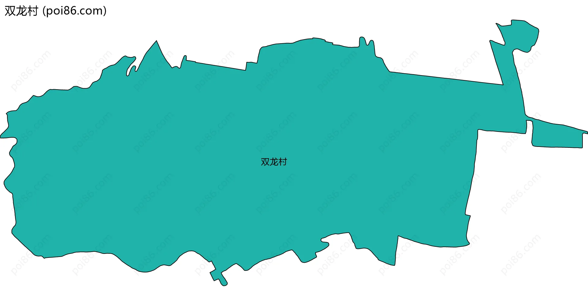 双龙村边界地图