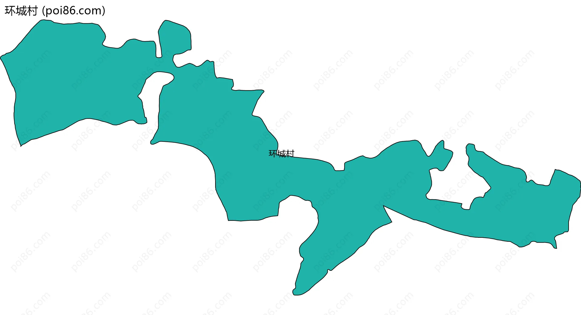 环城村边界地图