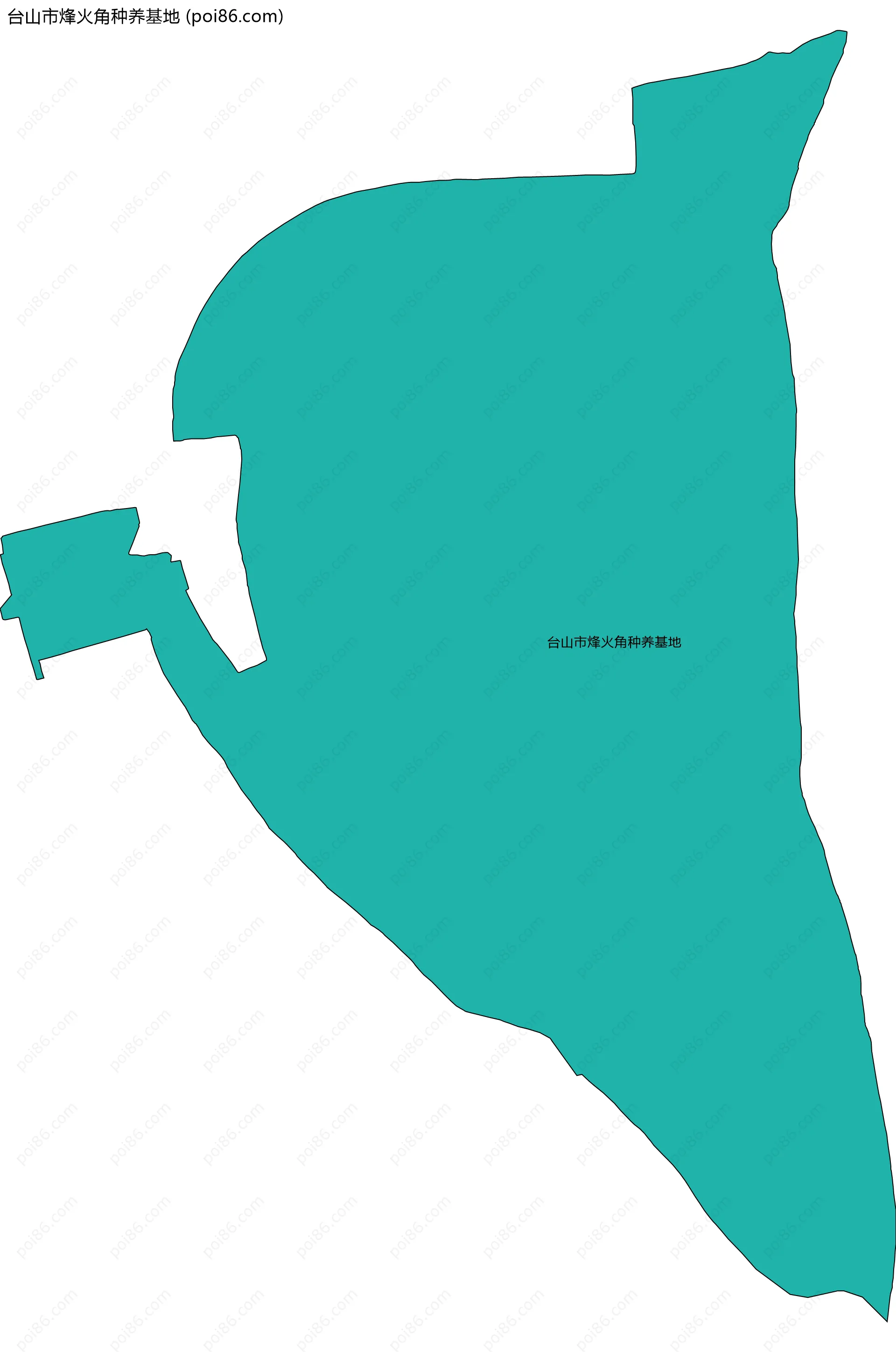 台山市烽火角种养基地边界地图