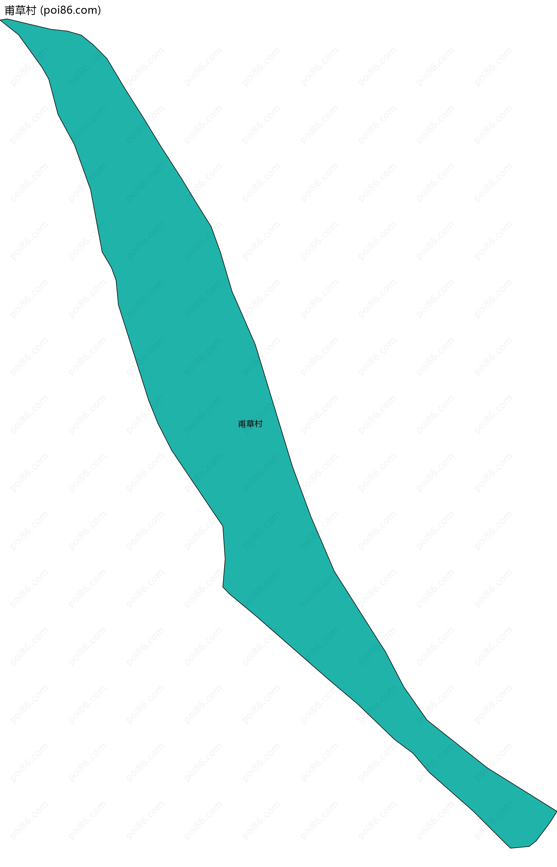 甫草村边界地图