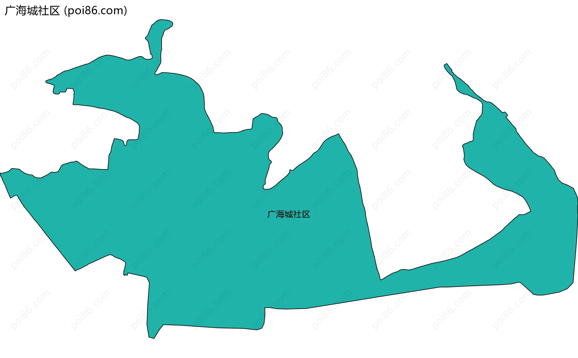 广海城社区边界地图