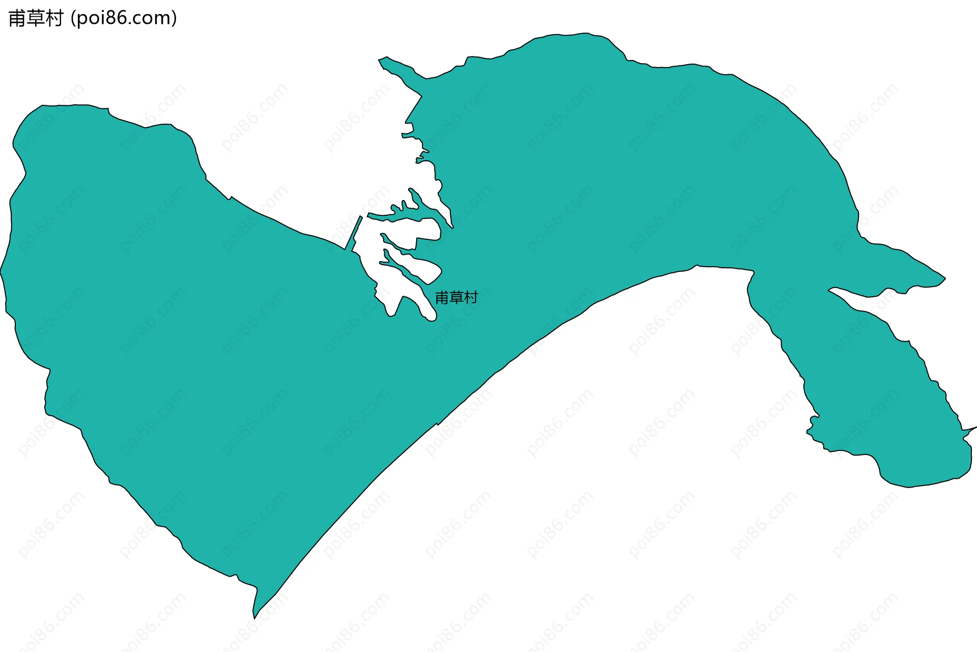 甫草村边界地图