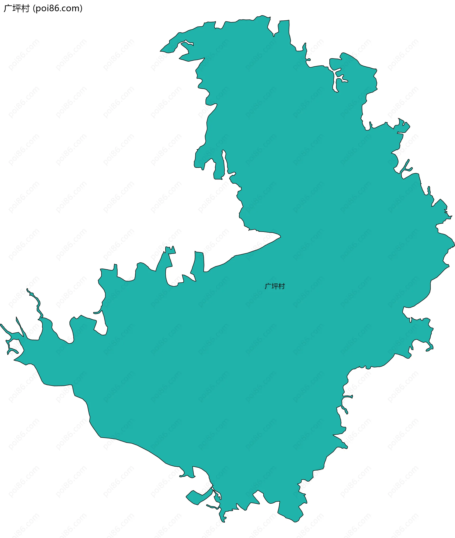 广坪村边界地图