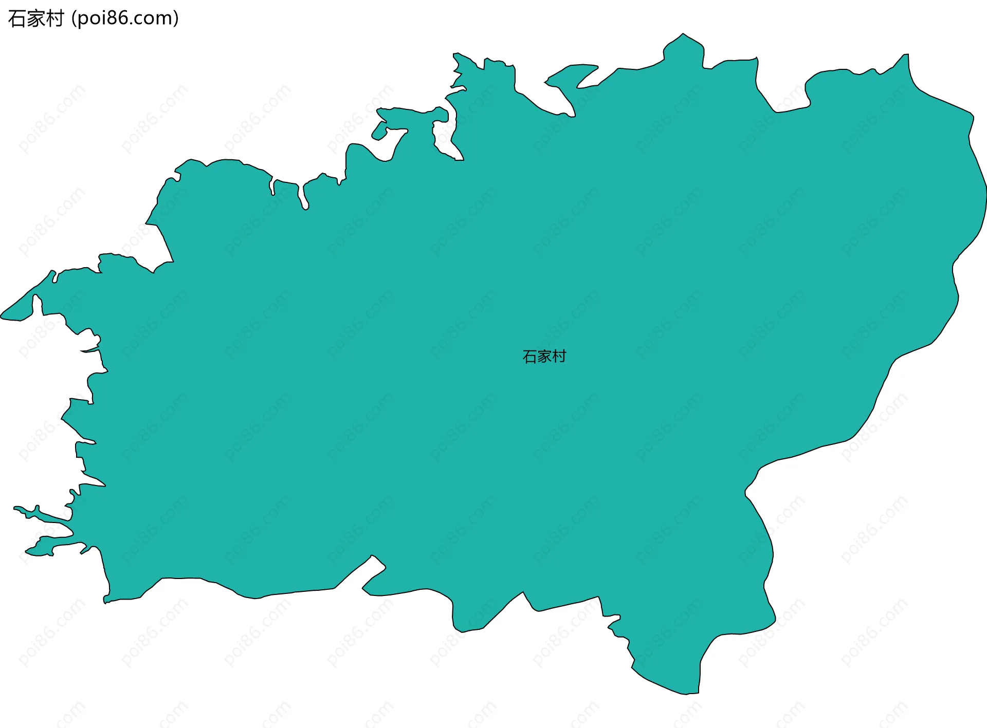 石家村边界地图
