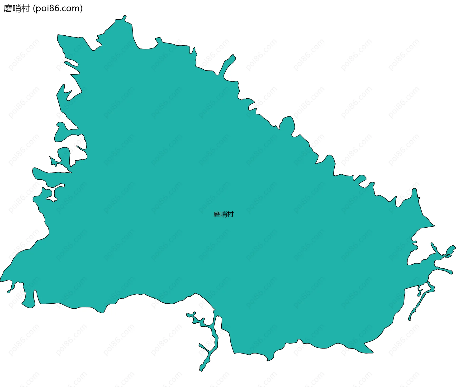 磨哨村边界地图