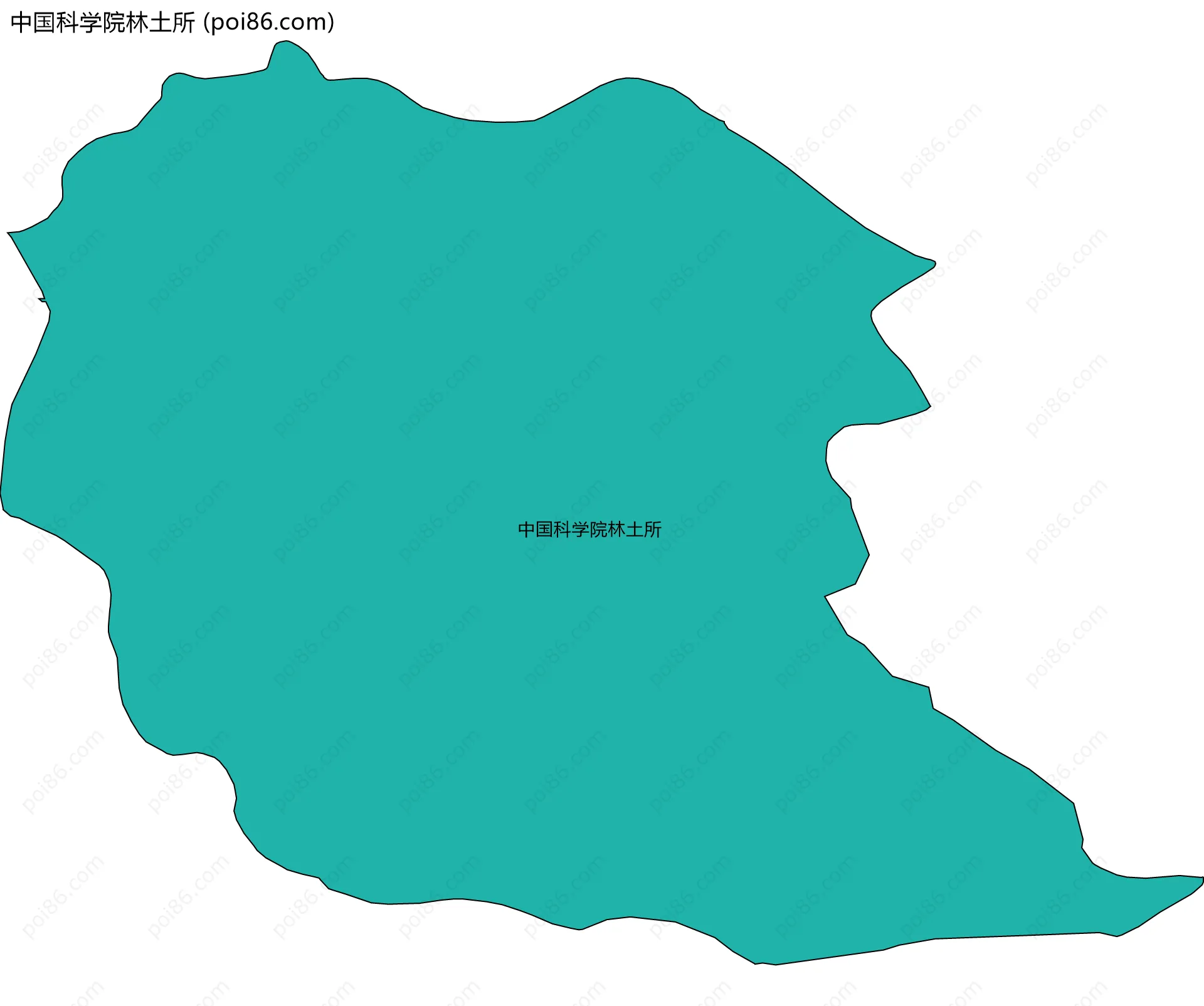 中国科学院林土所边界地图