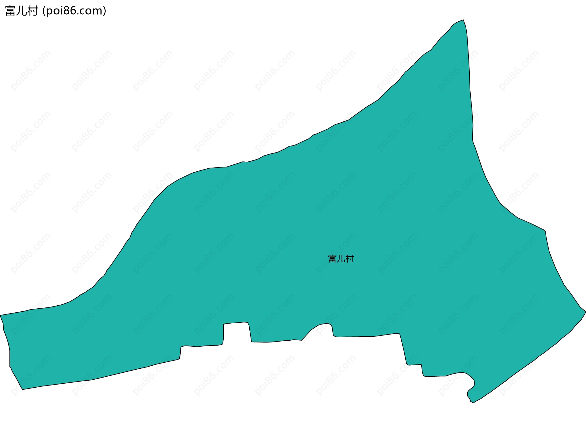 富儿村边界地图
