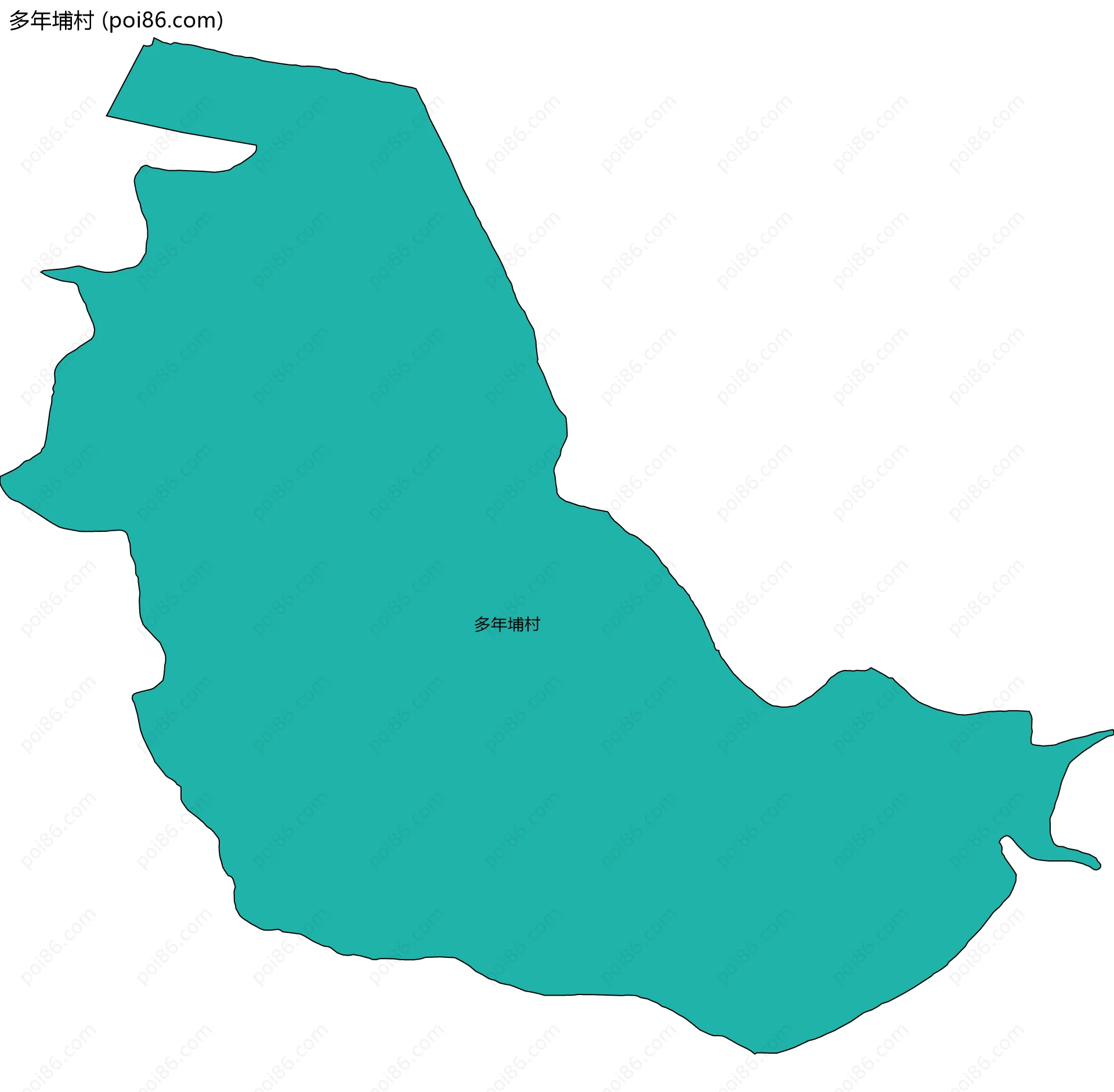 多年埔村边界地图