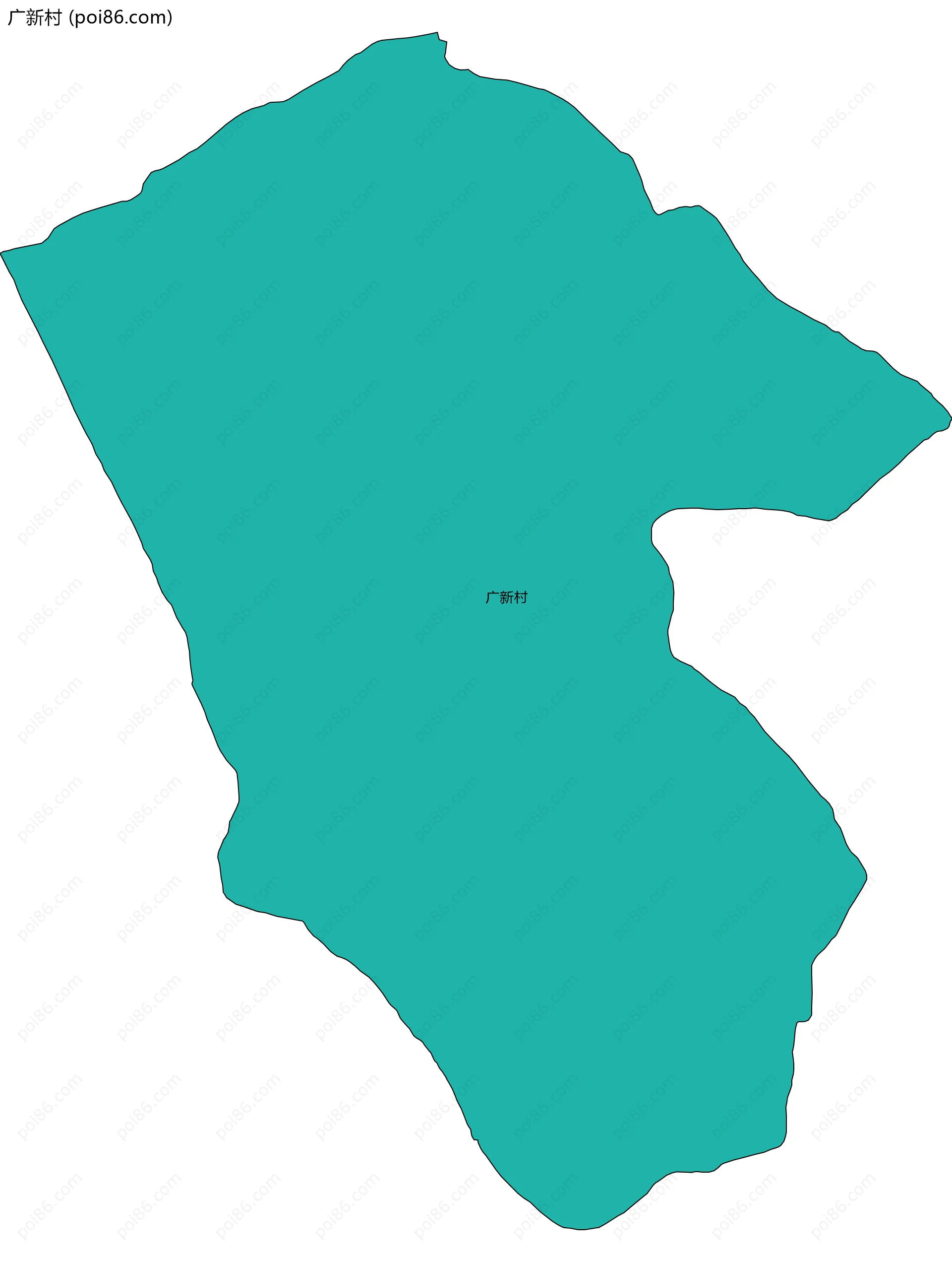 广新村边界地图