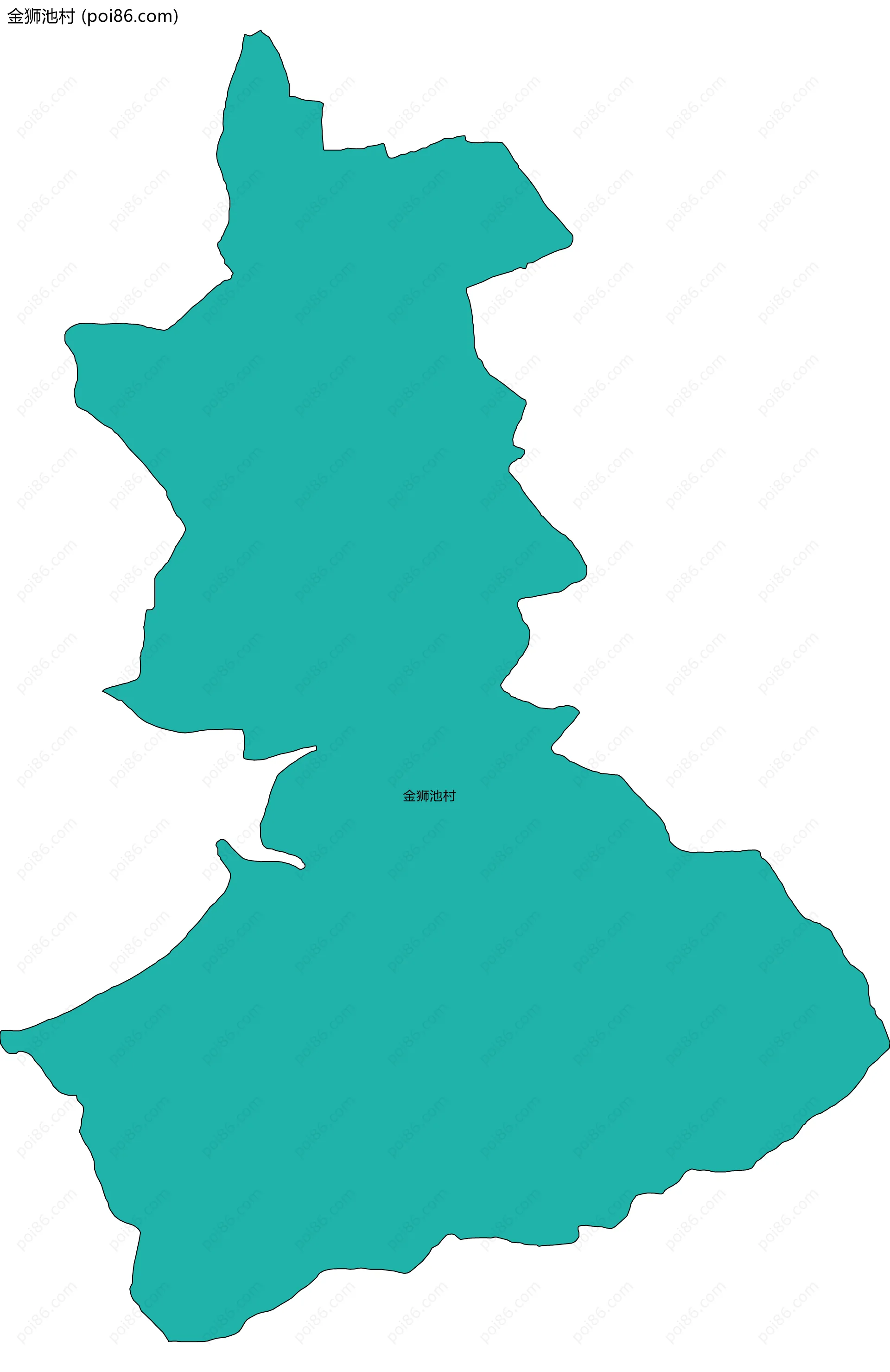 金狮池村边界地图