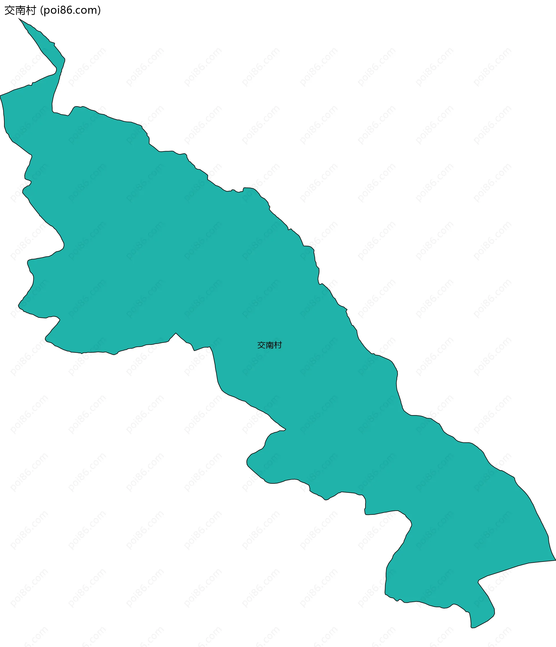交南村边界地图