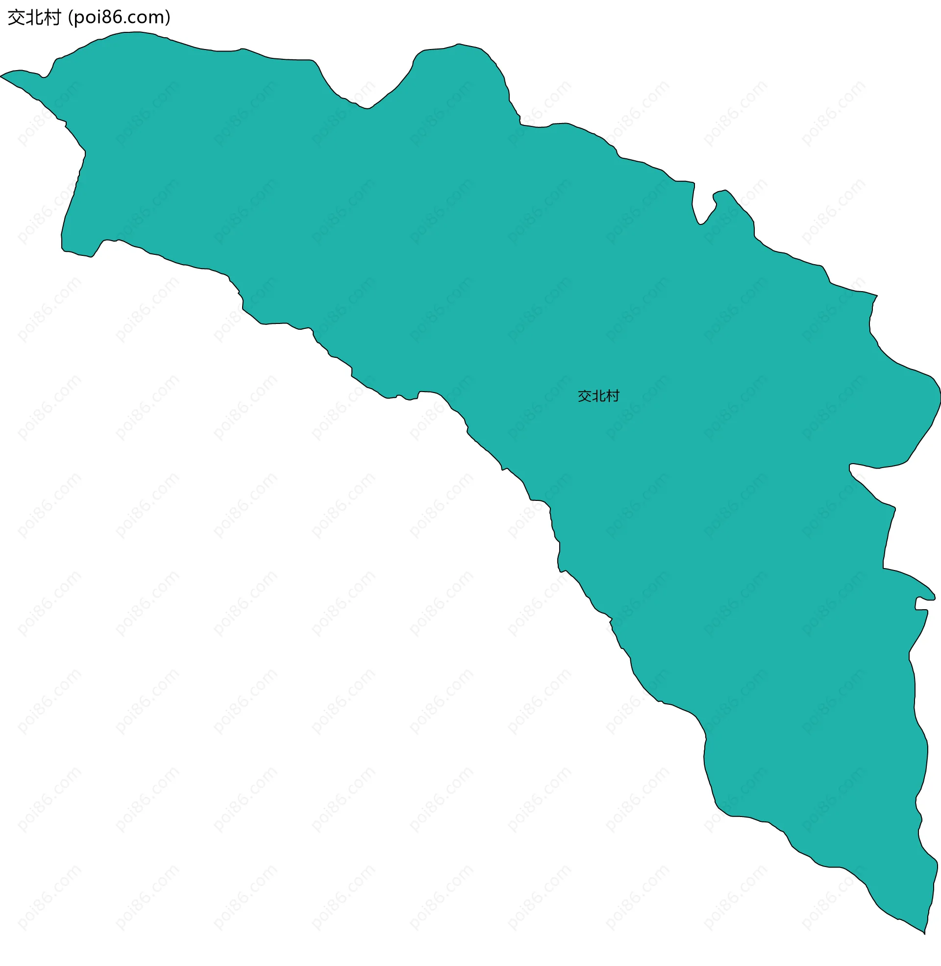 交北村边界地图