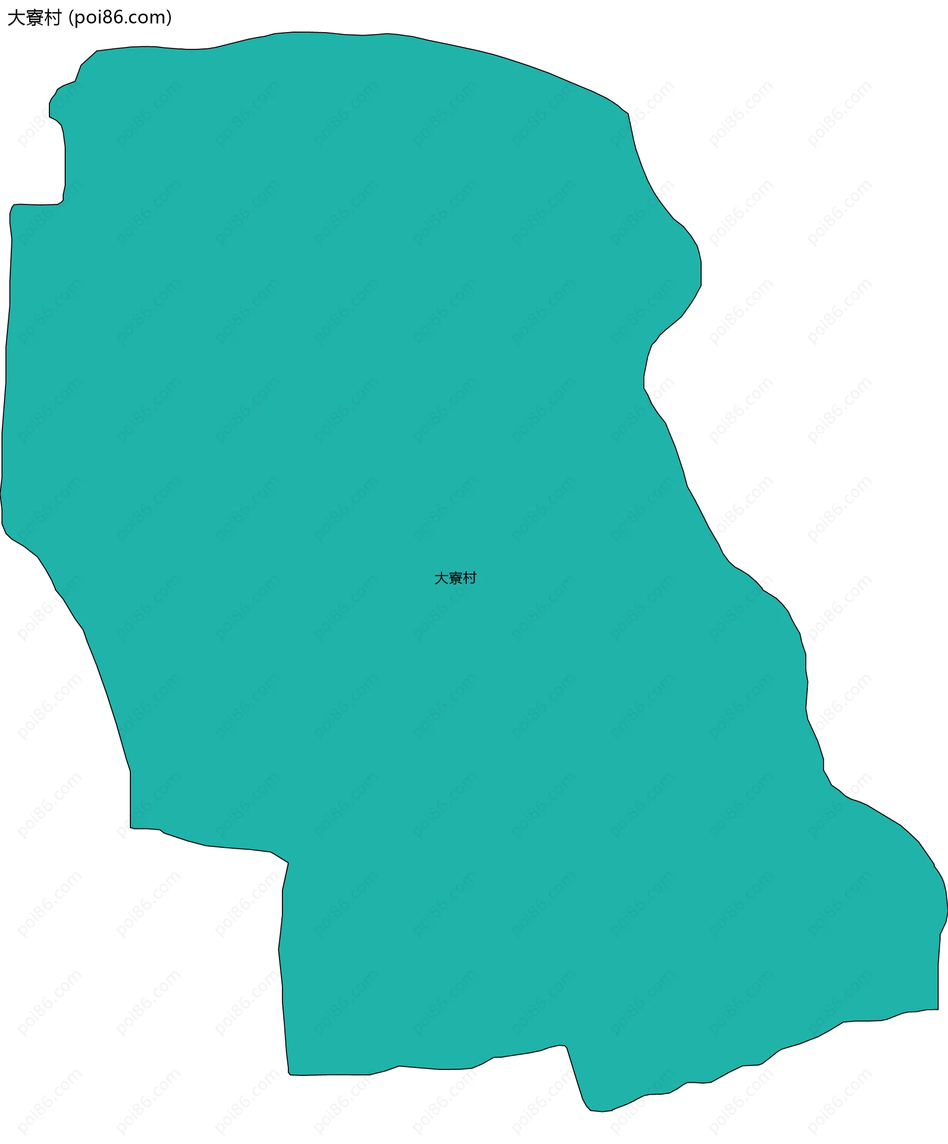 大寮村边界地图