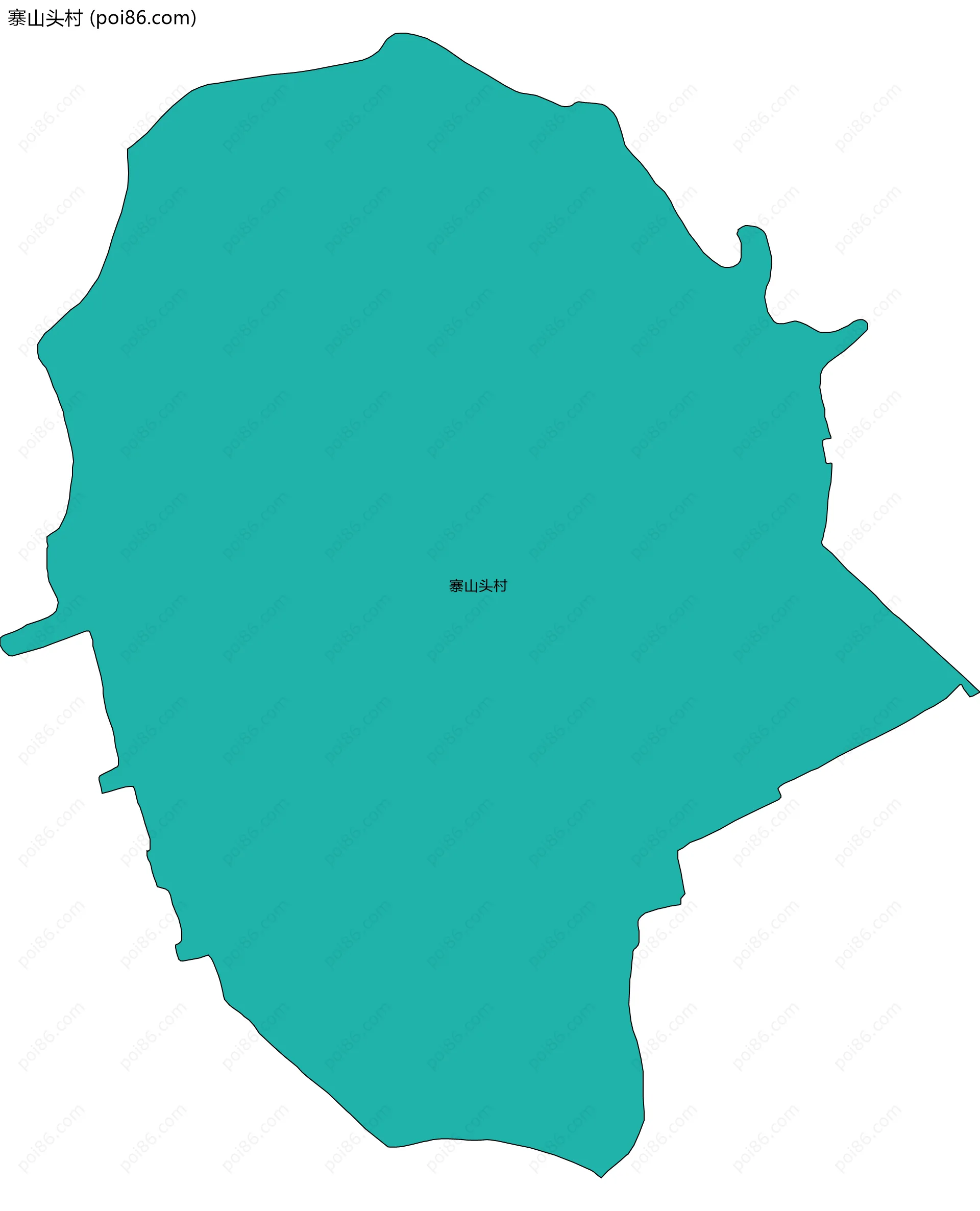 寨山头村边界地图