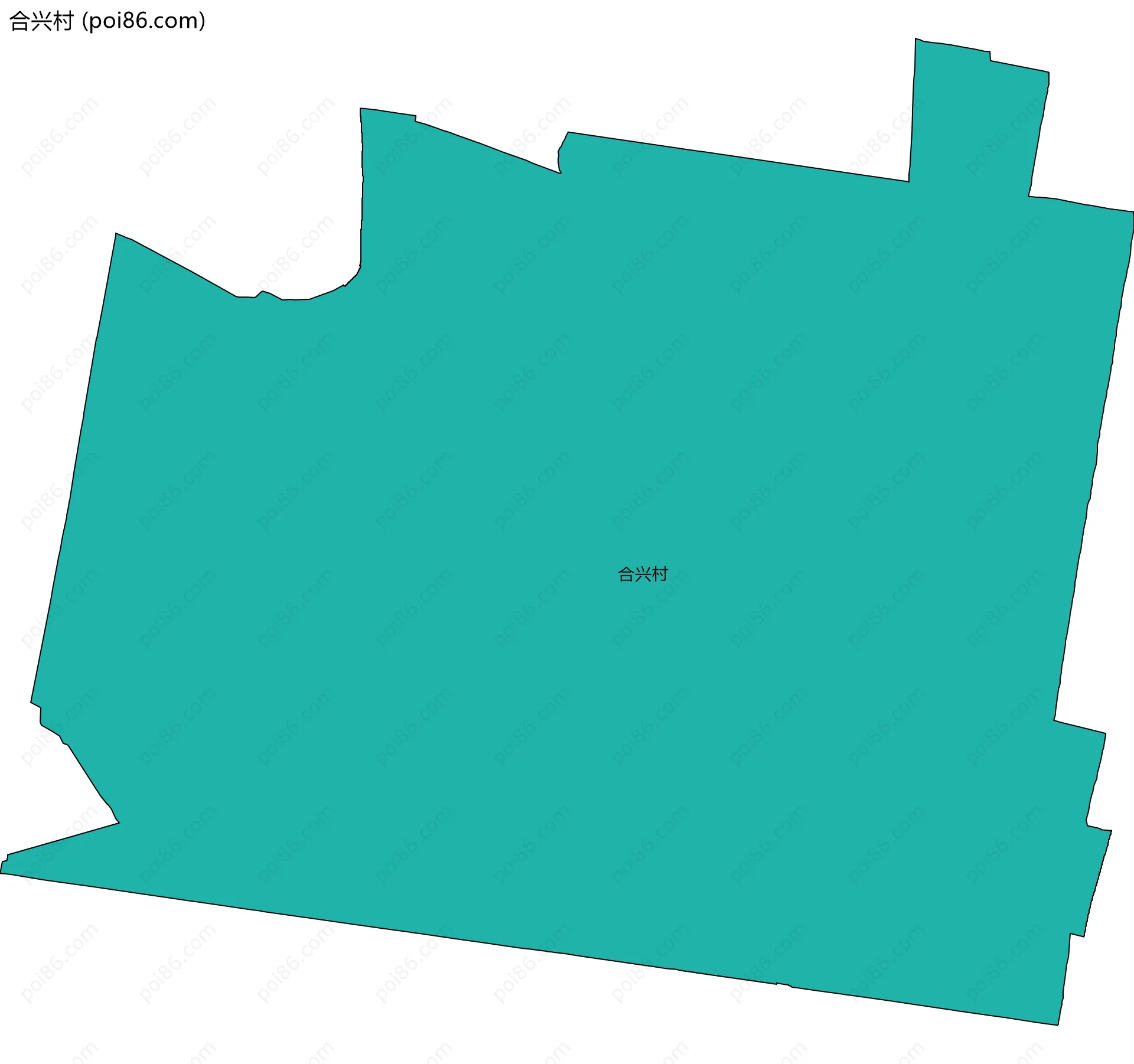 合兴村边界地图