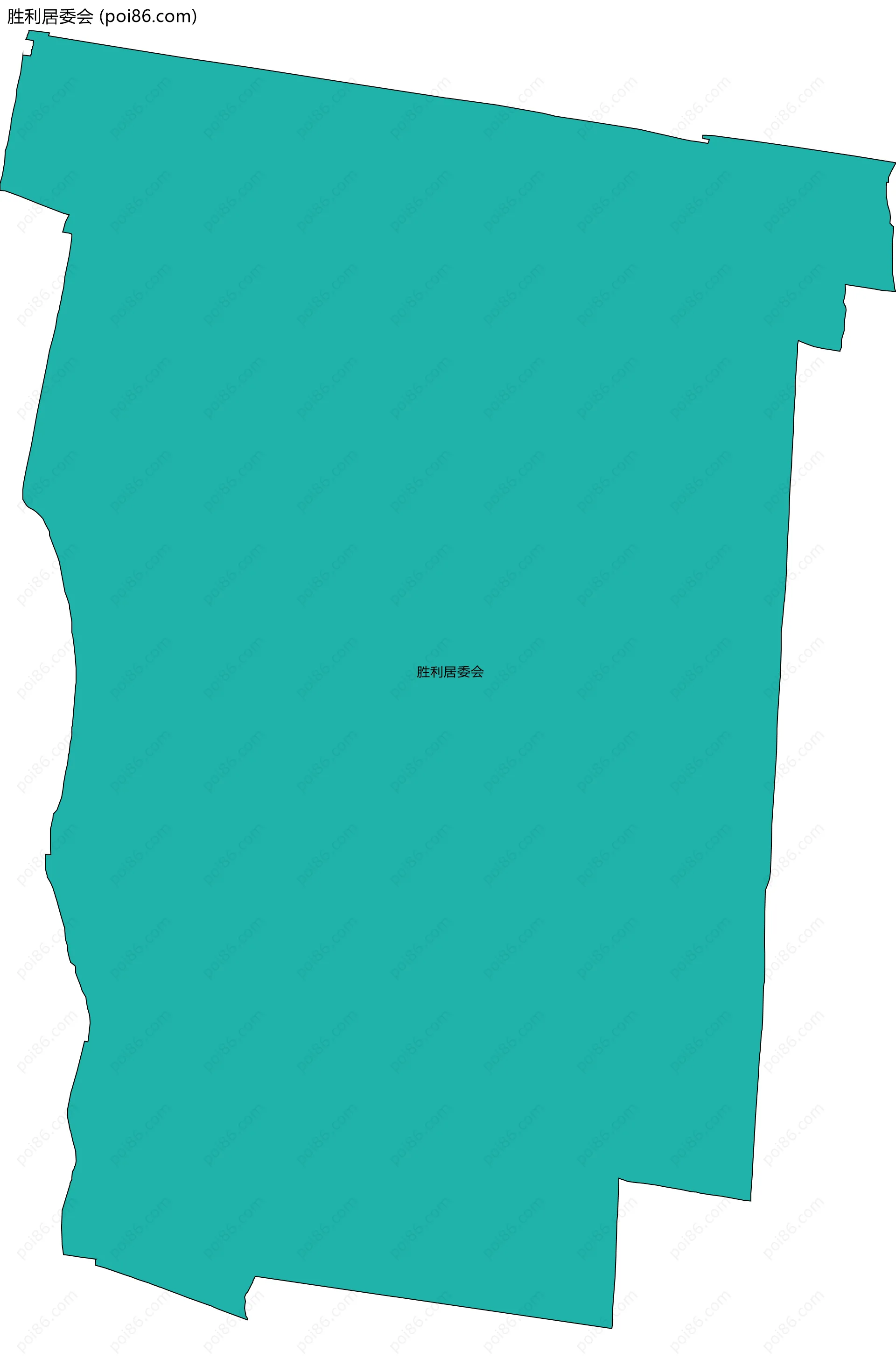 胜利居委会边界地图
