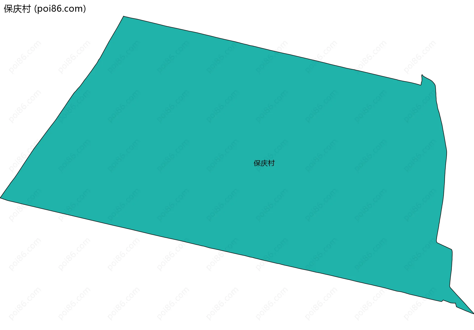 保庆村边界地图