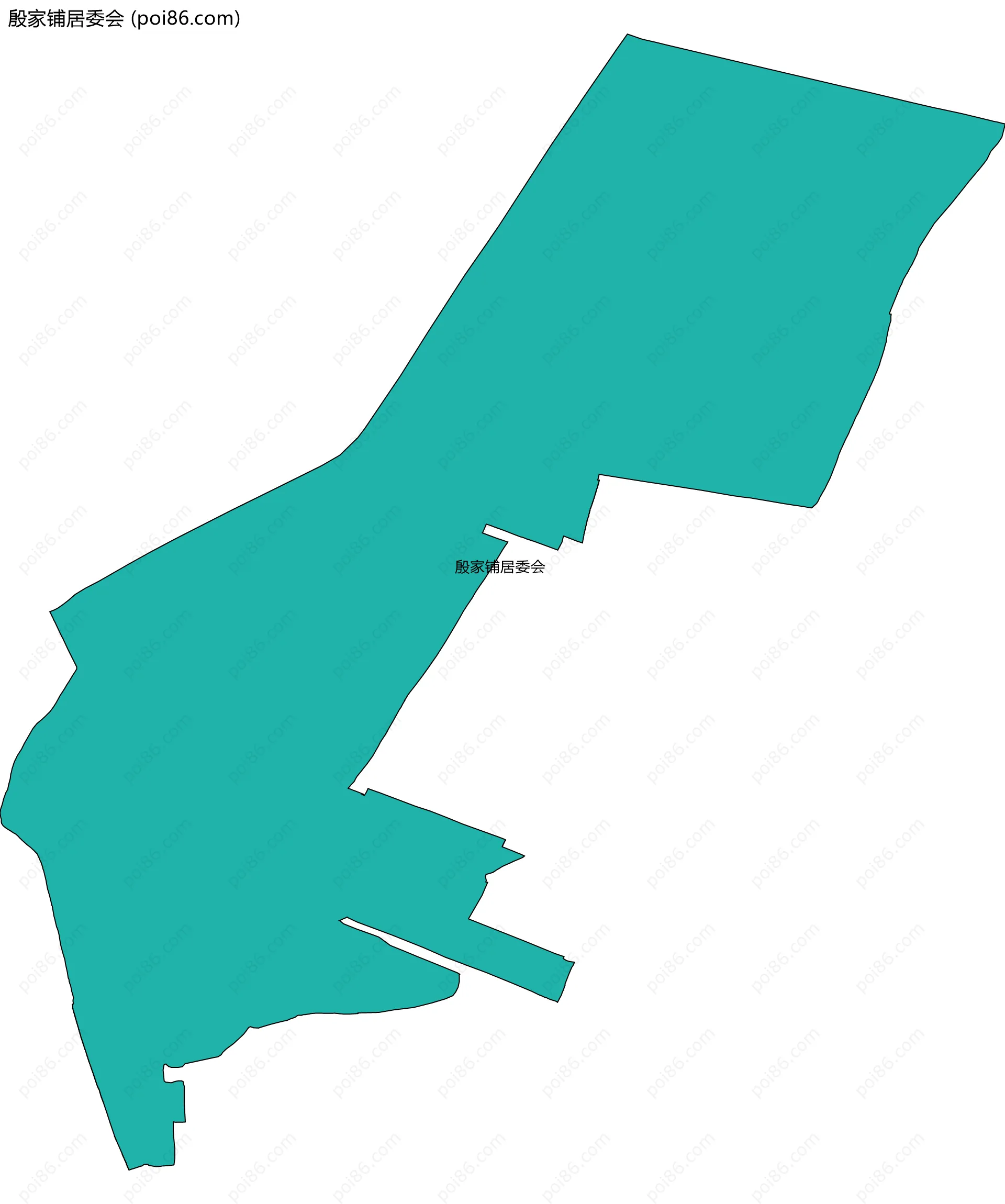 殷家铺居委会边界地图