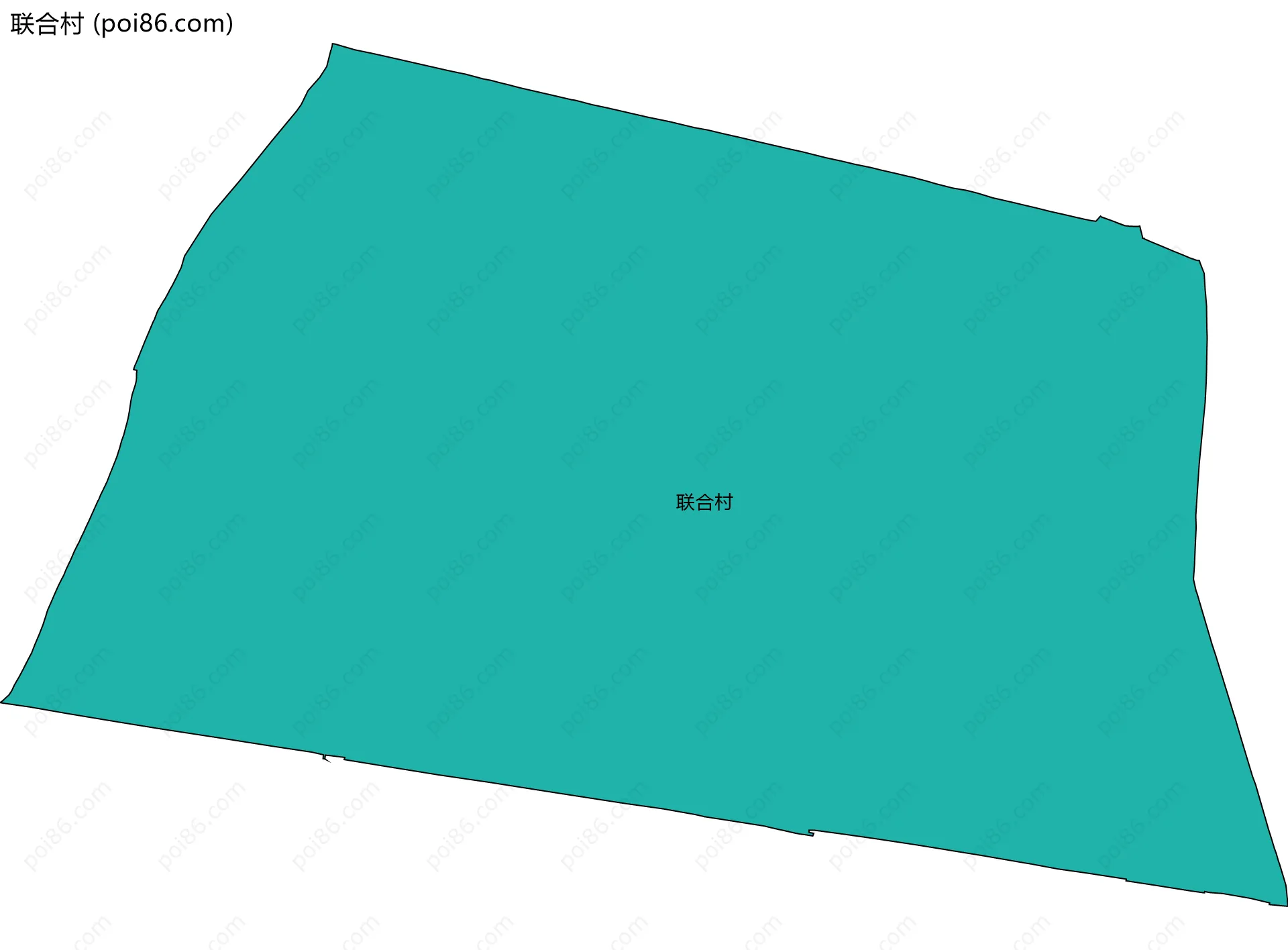 联合村边界地图