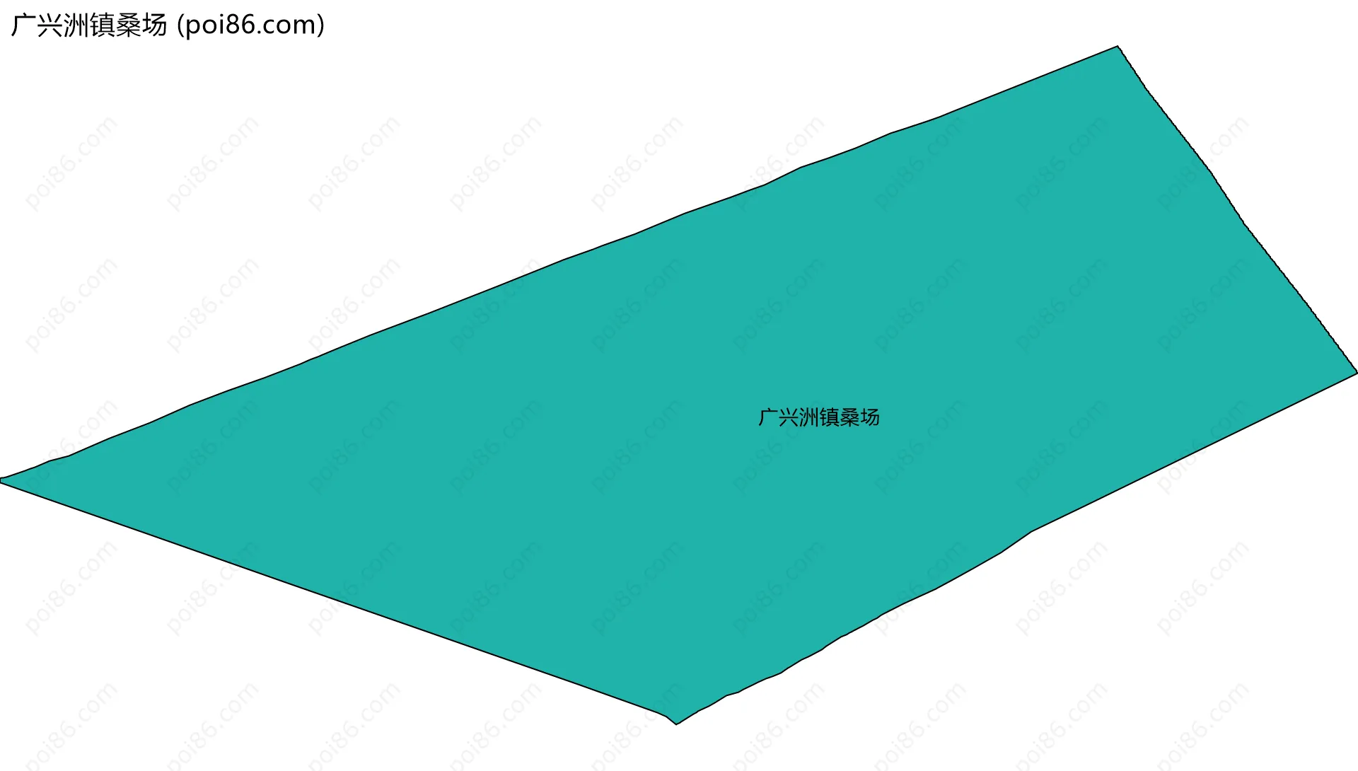 广兴洲镇桑场边界地图