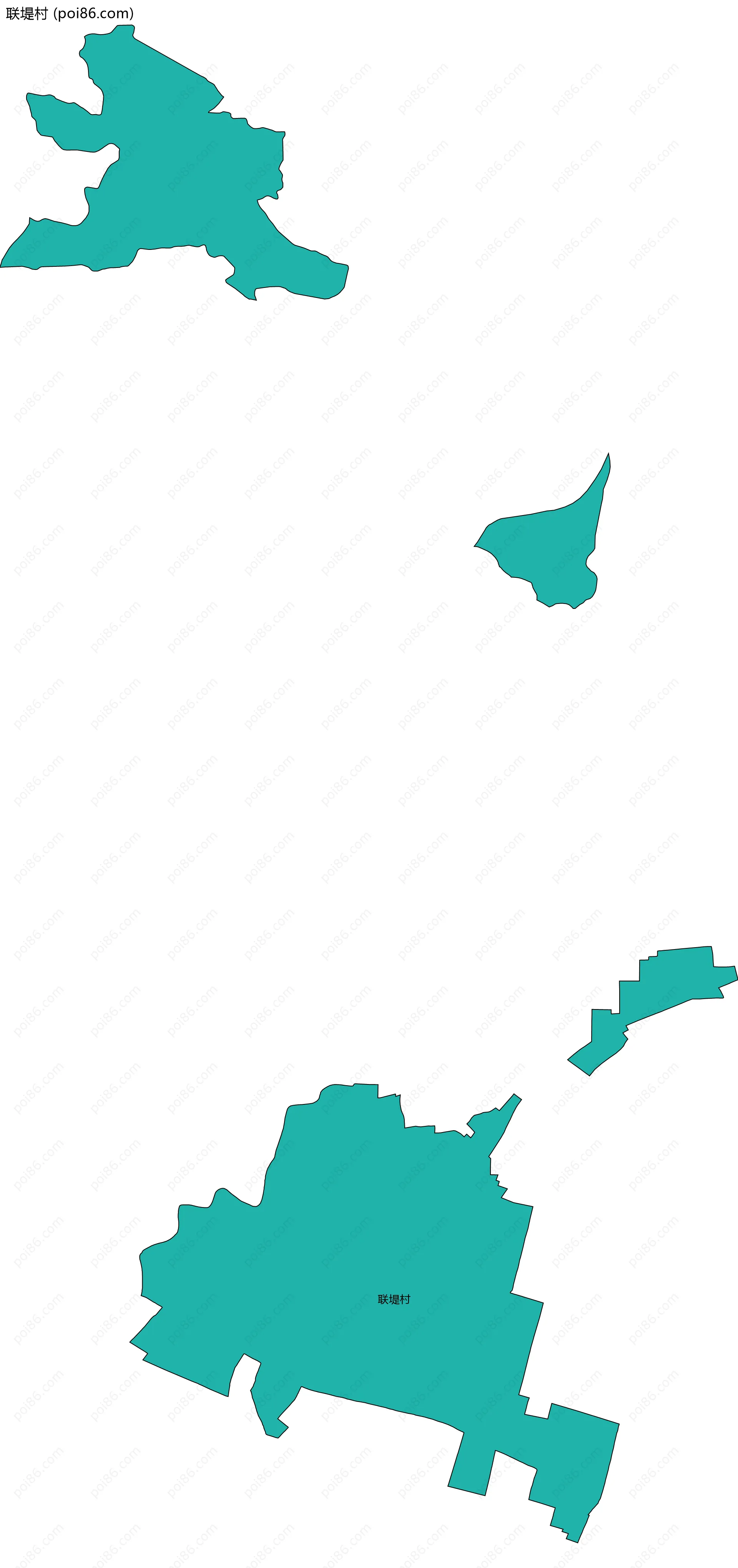 联堤村边界地图