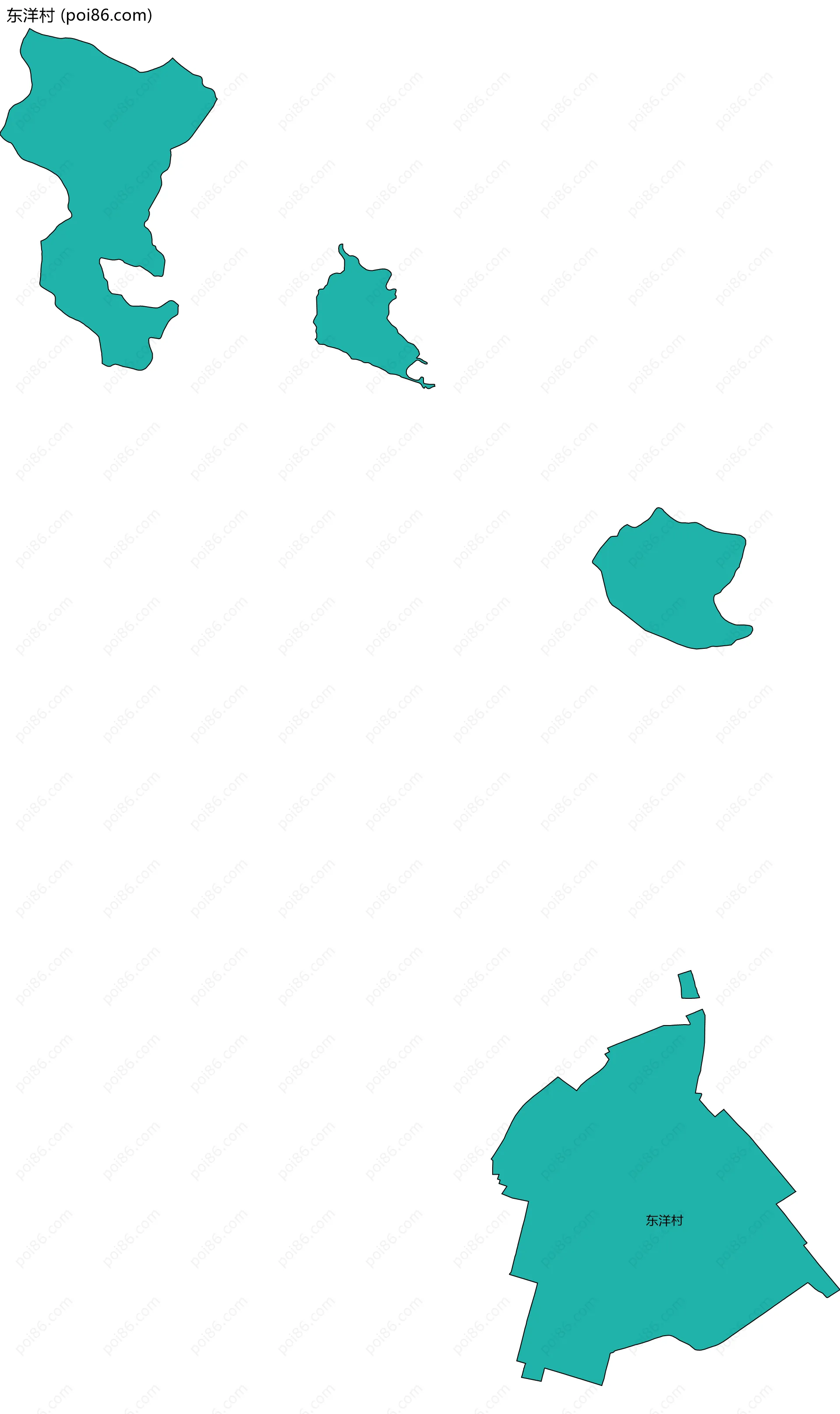 东洋村边界地图