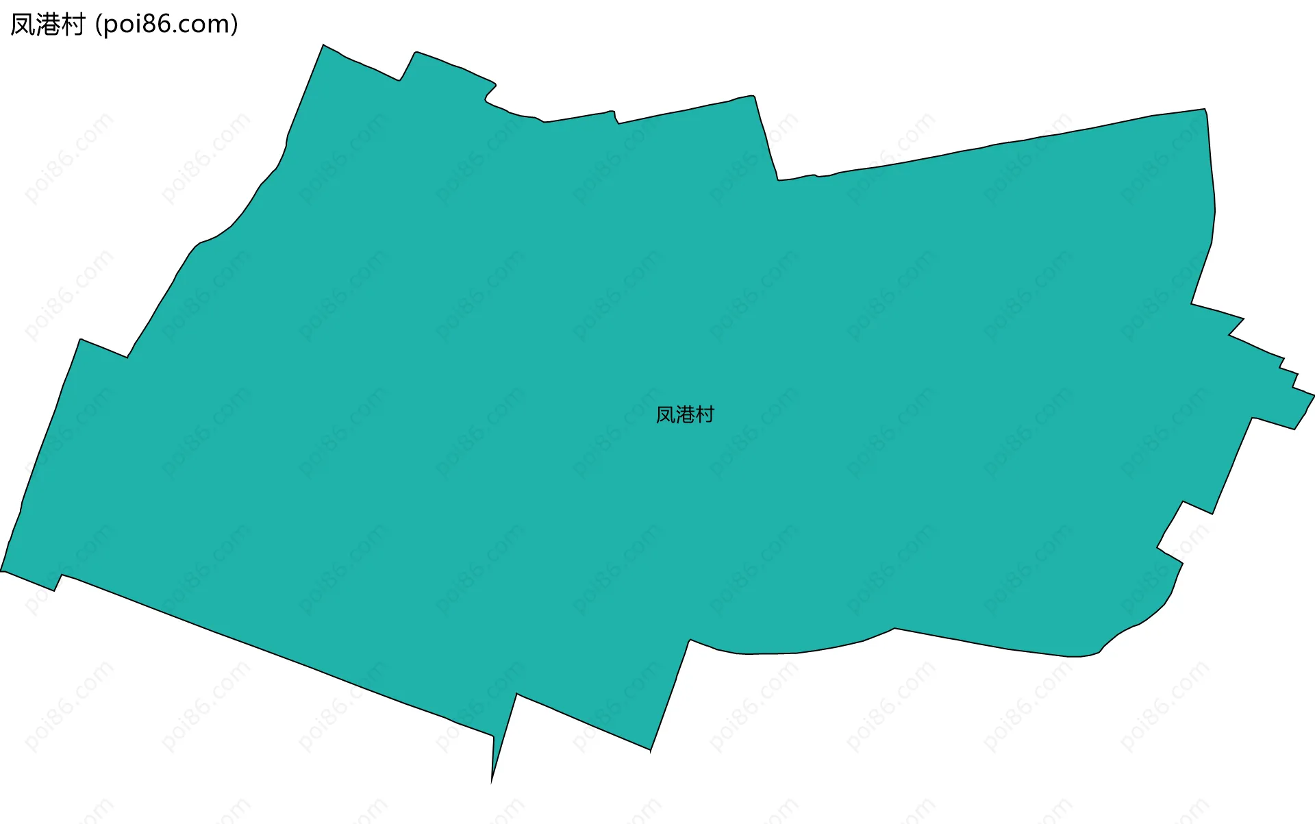 凤港村边界地图