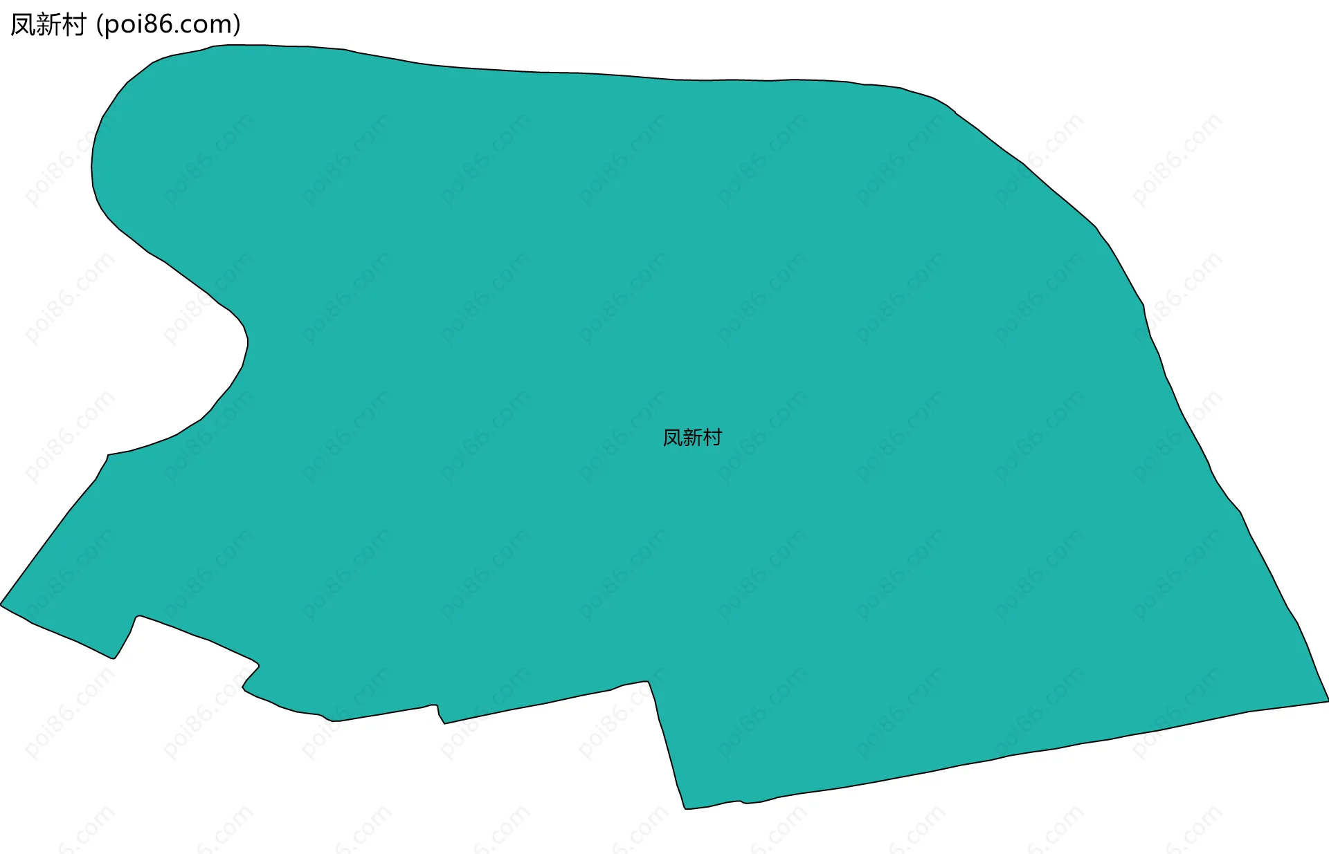 凤新村边界地图