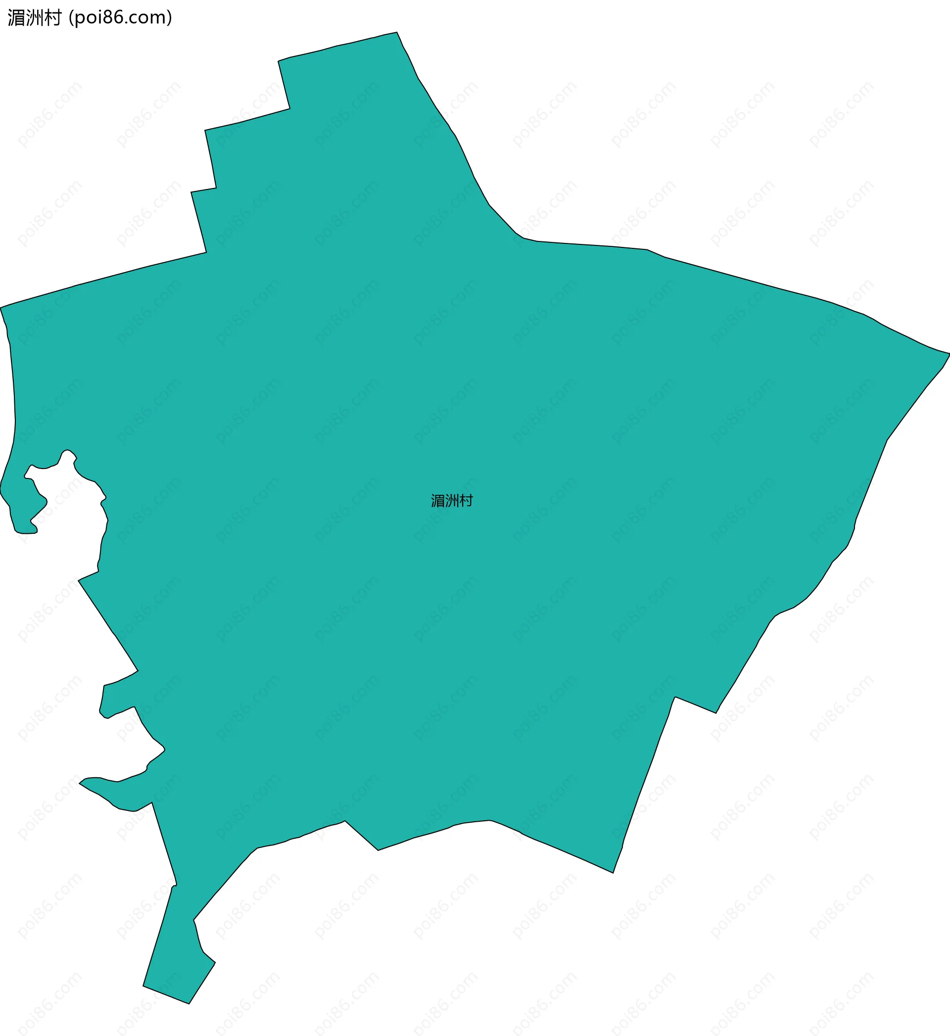 湄洲村边界地图