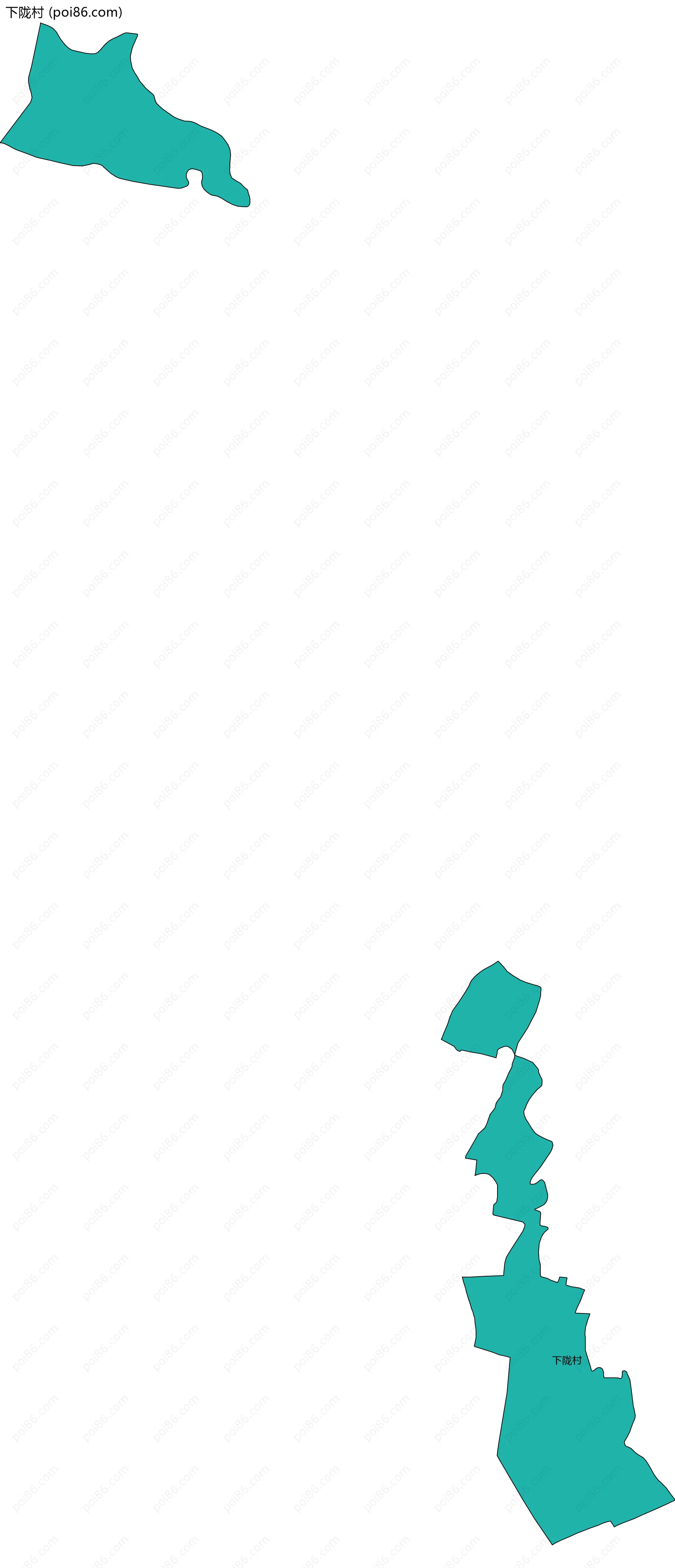 下陇村边界地图